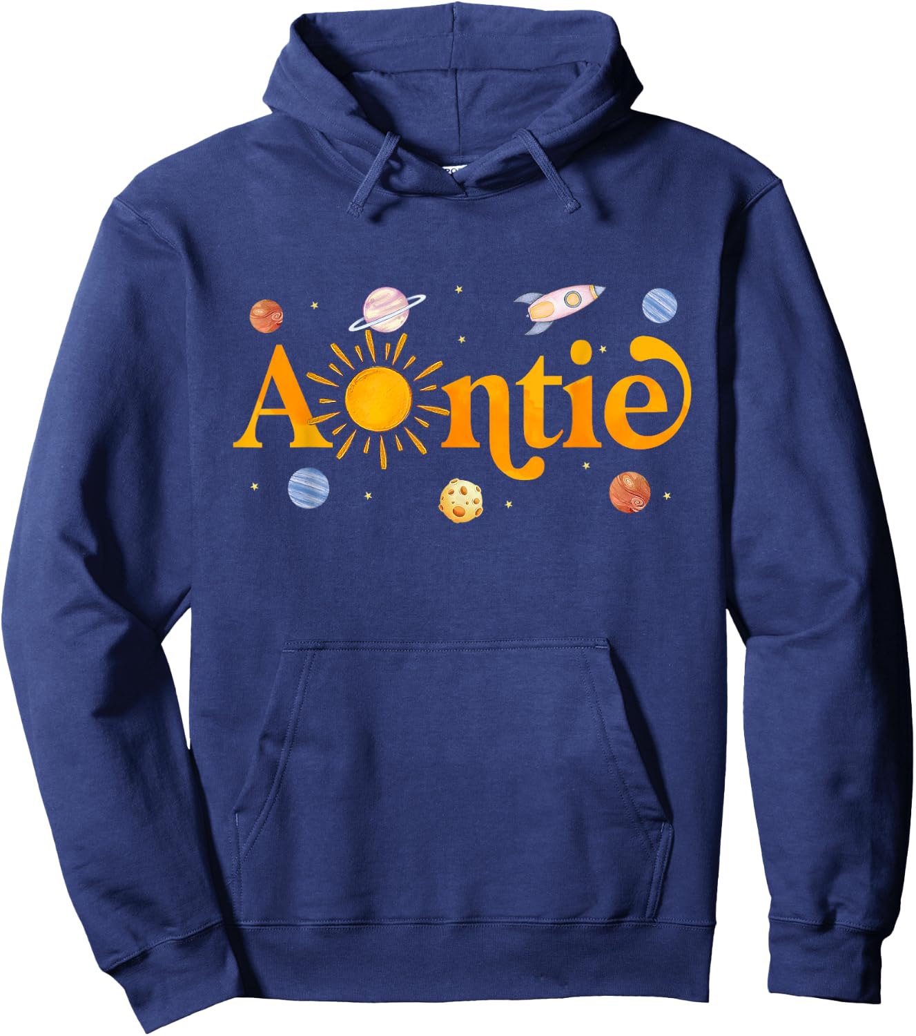 Auntie of The Birthday First Trip Around The Sun Bday Boy Hoodie - Hoodie | Navy
