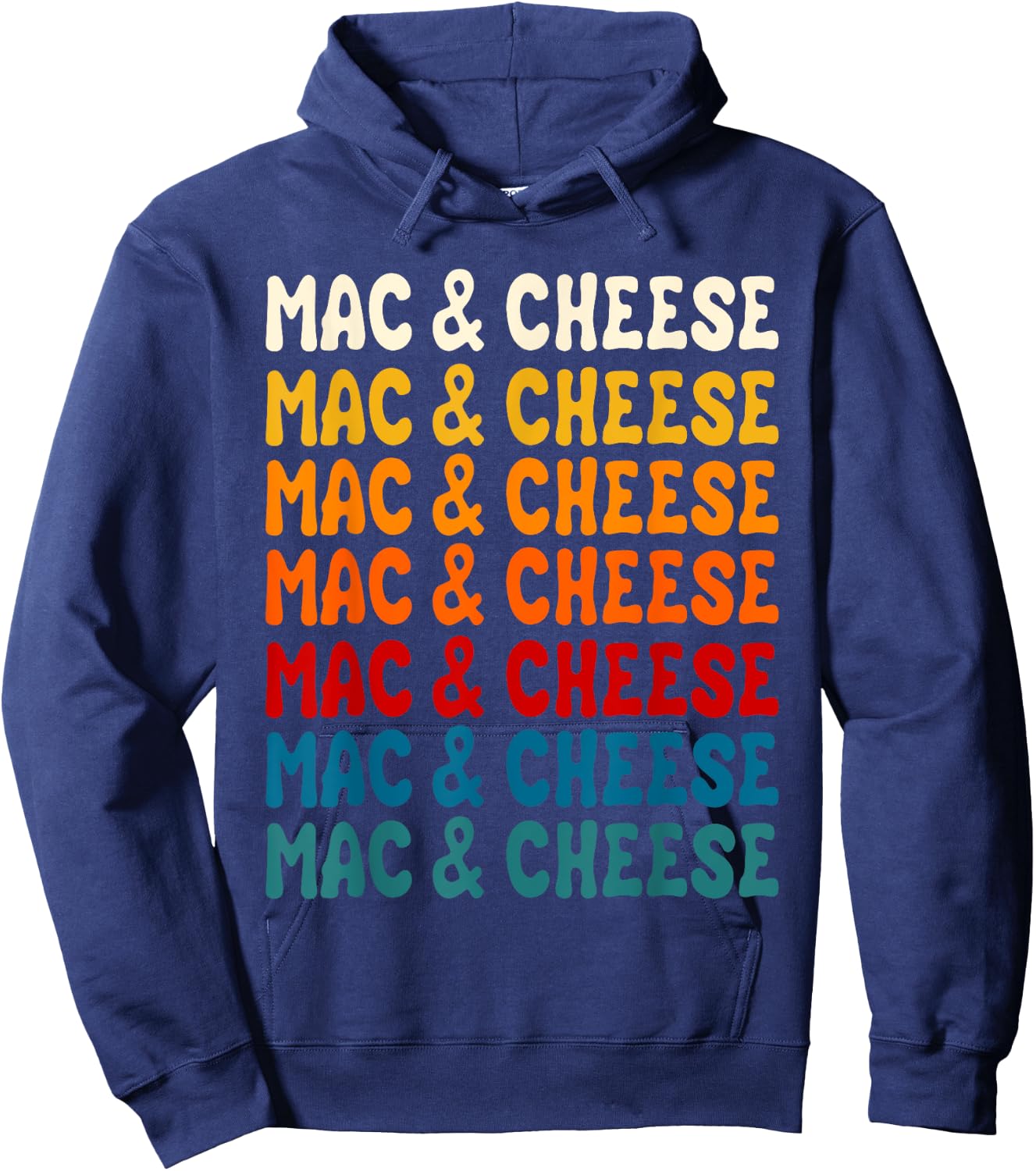 Mac And Cheese Macaroni Pasta Food Lover Men Women Kids Hoodie - Hoodie | Navy