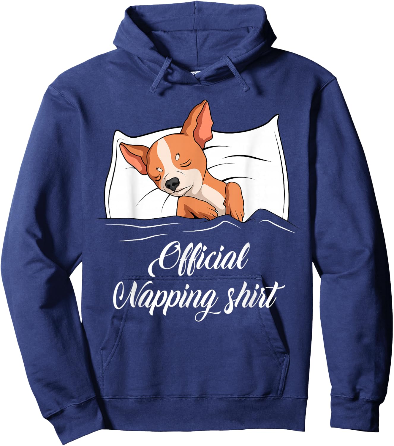 Sleeping Chihuahua Pyjamas Dog Lover Gift Official Napping Women Girls Kids Hoodie - Hoodie | Navy