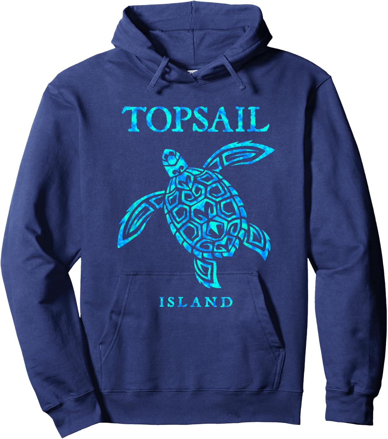 Topsail Island North Carolina Sea Turtle Boys Girls Toddler Hoodie - Hoodie | Navy