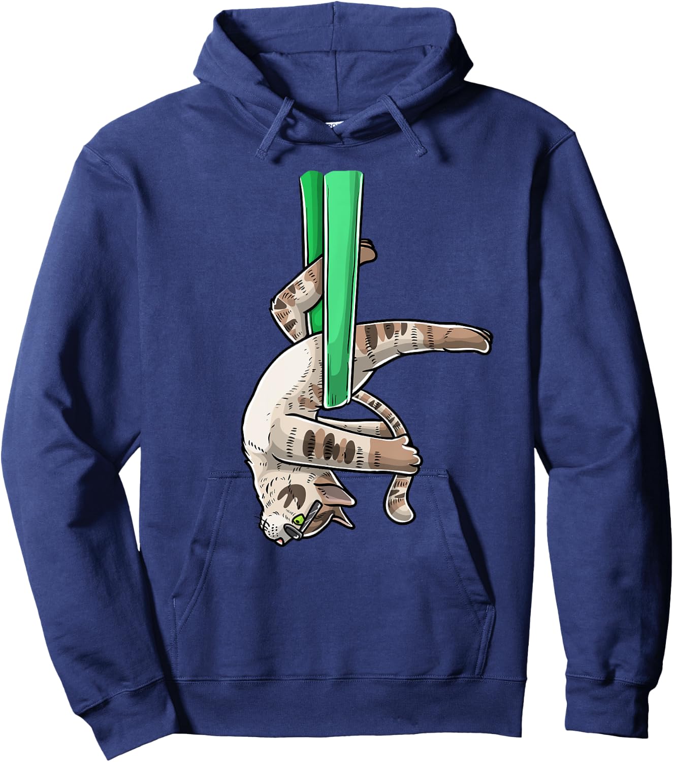 Aerial Cat Yoga Gymnastics Acrobatic Hoodie - Hoodie | Navy