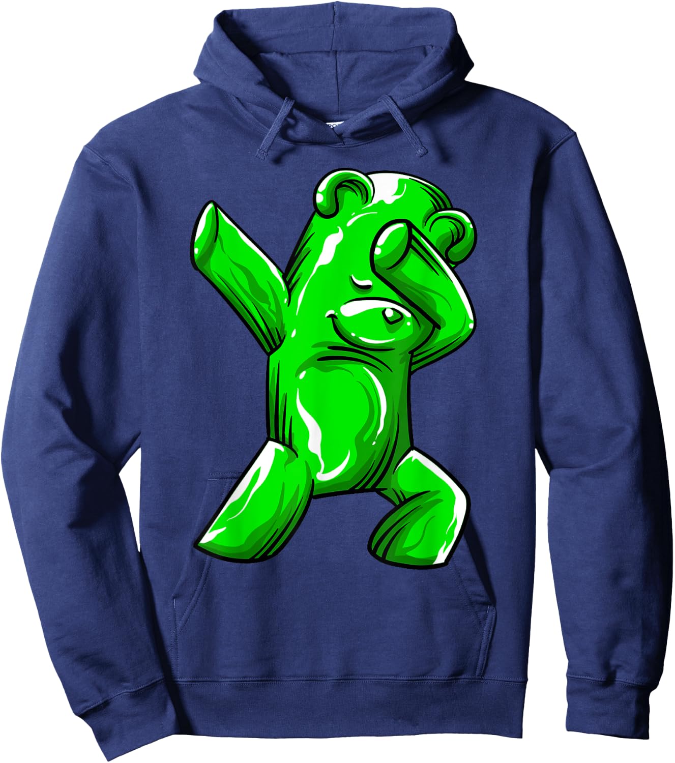 Funny Dabbing Gummy Bear Gift Cool Jelly Candy Animal Dance Hoodie - Hoodie | Navy