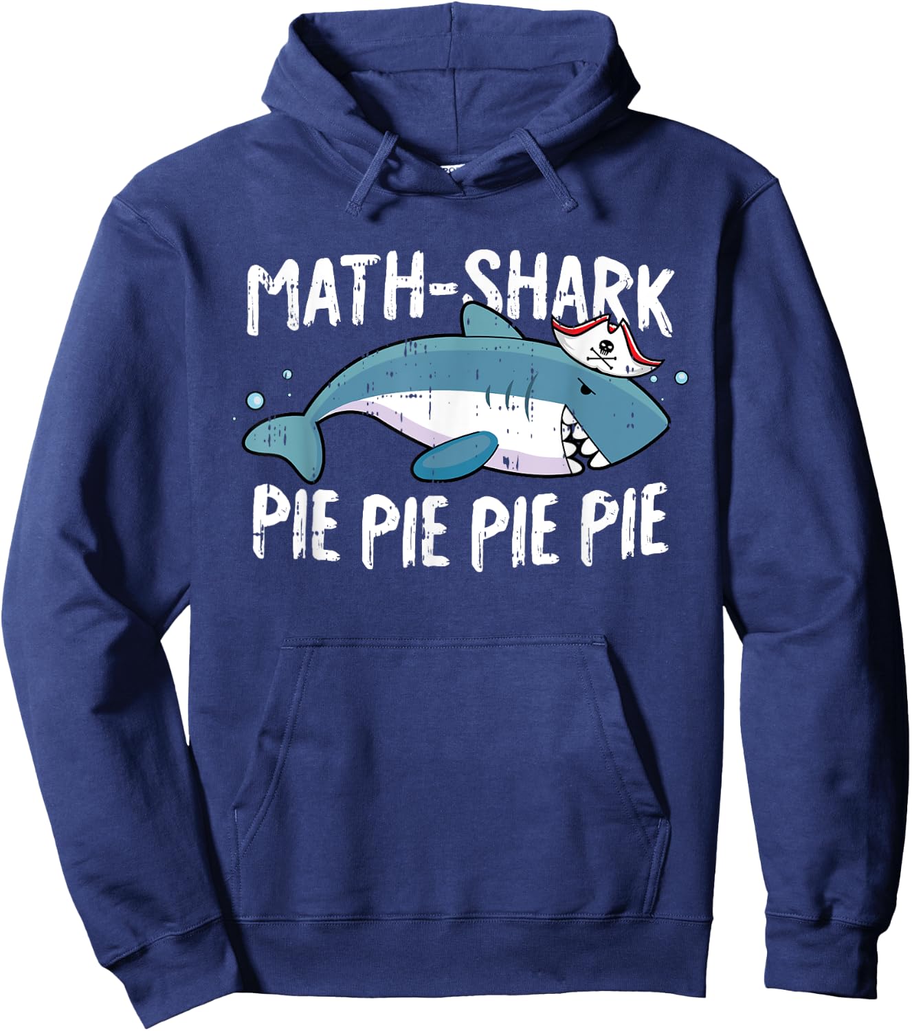 Shark Pi Day Funny Pie Math Symbols Teacher Student Gifts Hoodie - Hoodie | Navy