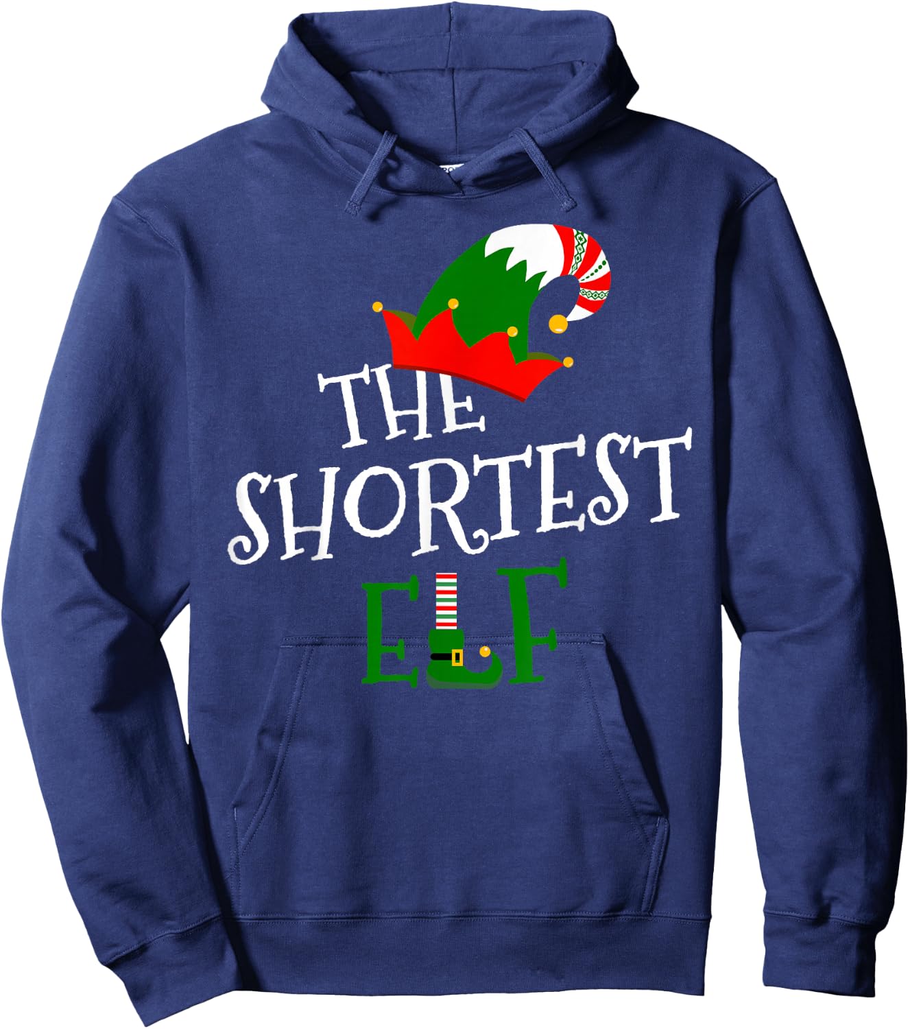 The Shortest Elf Family Matching Group Gift Christmas Xmas Hoodie - Hoodie | Navy