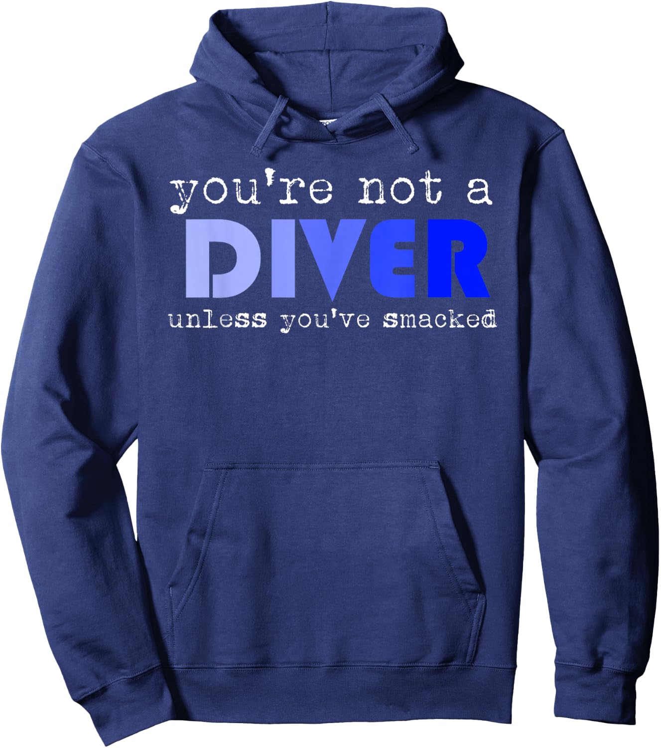 Funny Water Jumping Statement Athletes Art Diver Gift Hoodie - Hoodie | Navy