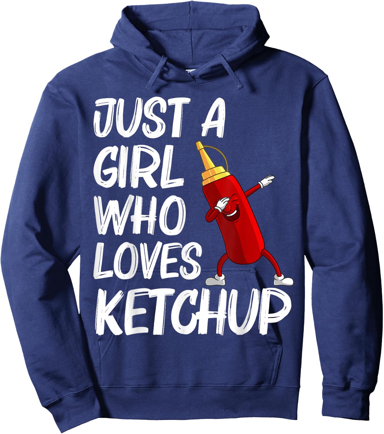 Funny Ketchup Gift Girls Kids Ketchup Merchandise Tomato Hoodie - Hoodie | Navy