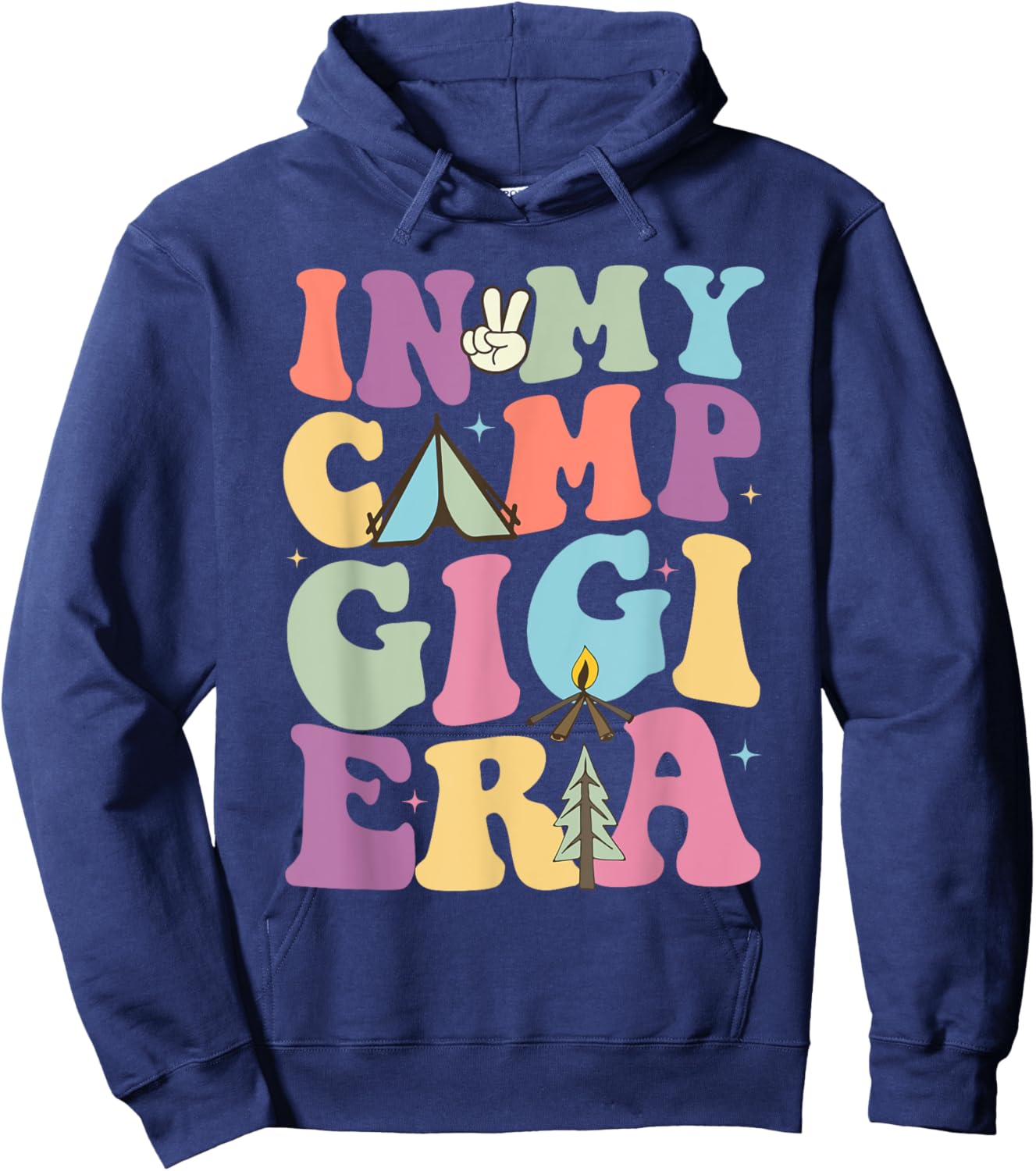 Funny In My Camp Gigi Camping Camper Summer Gift Family Women Hoodie - Hoodie | Navy