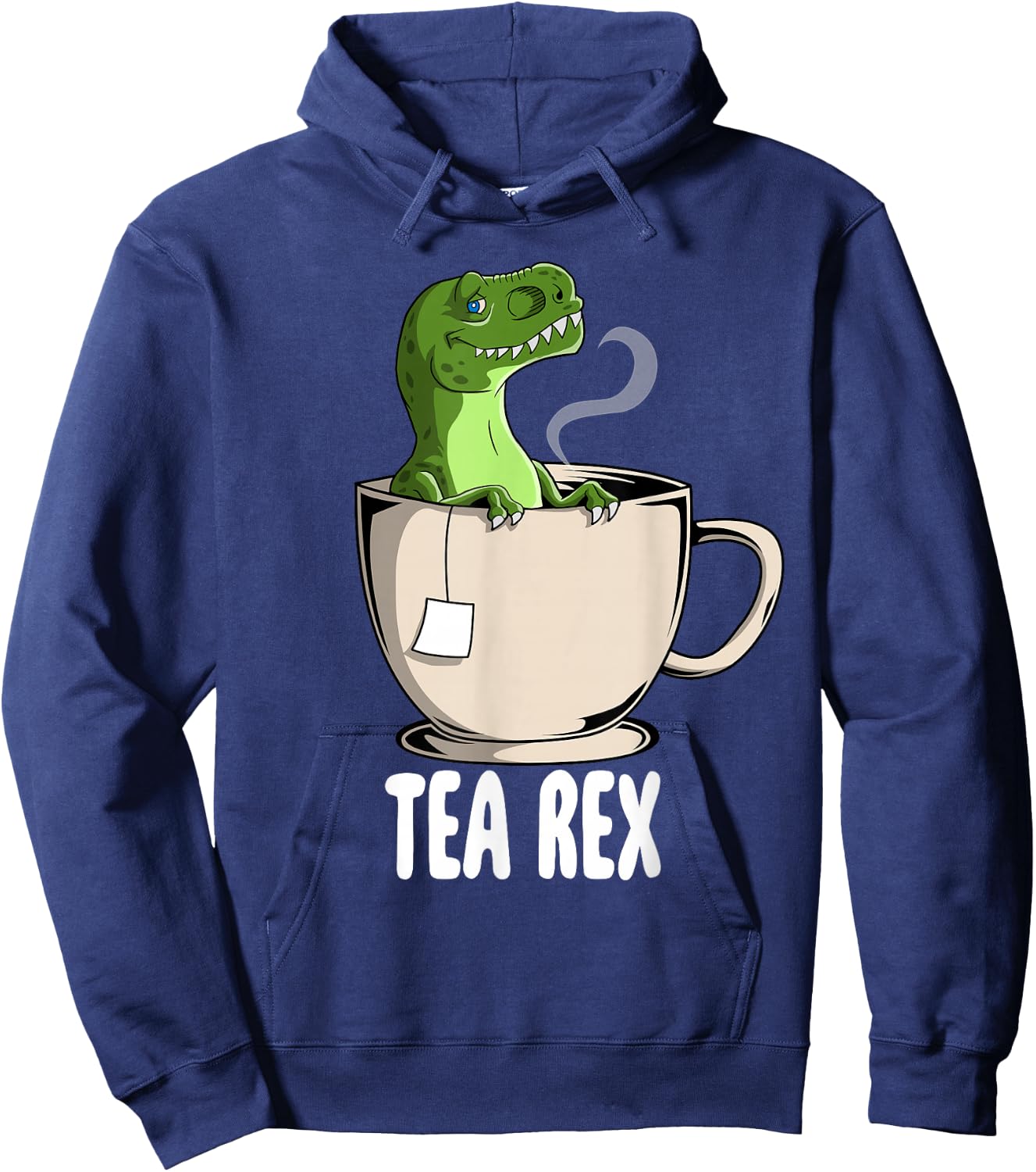 Tea Rex Shirt T-Rex Dinosaur Joke Pun Humor Funny Dino Hoodie - Hoodie | Navy