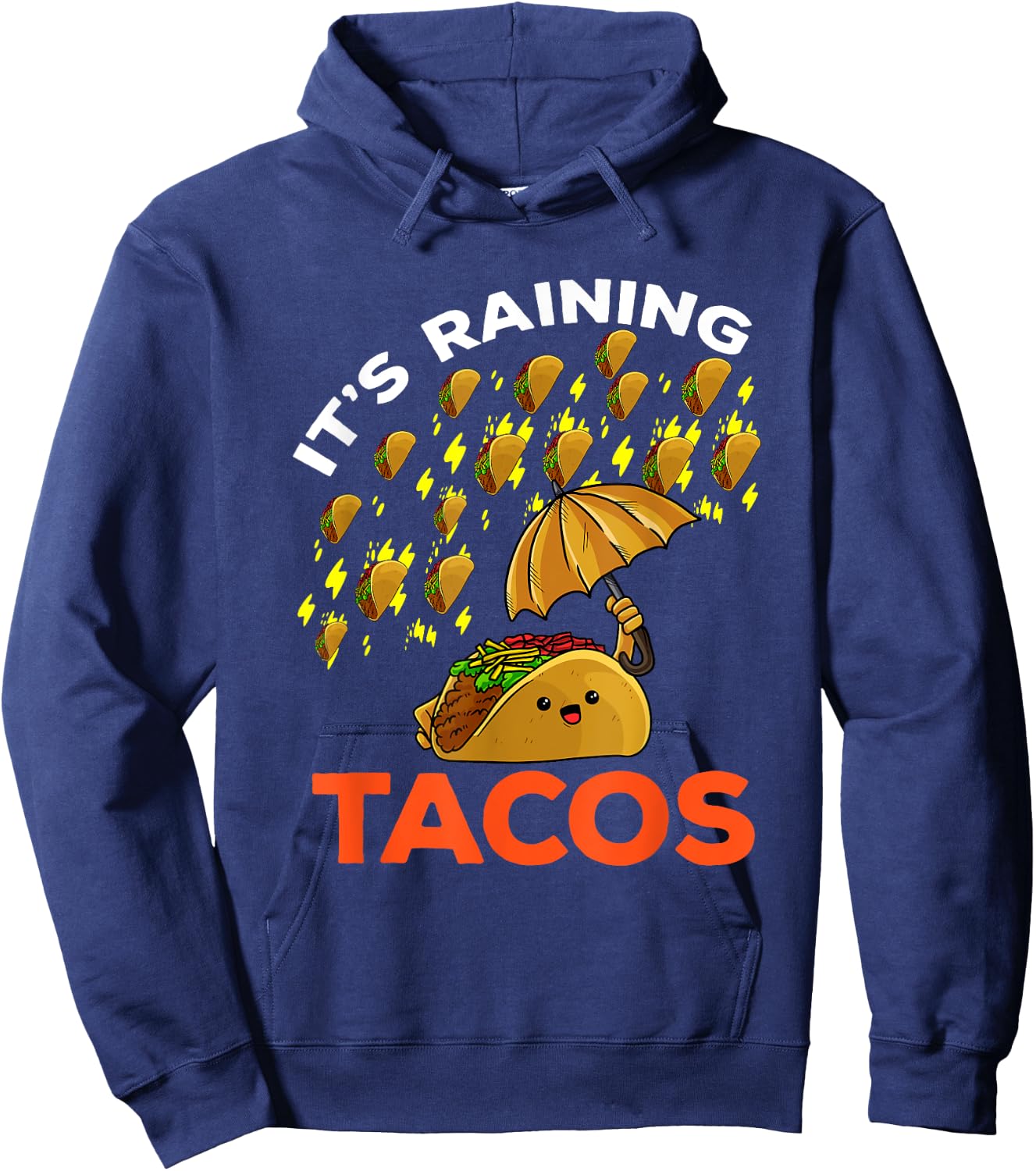 It's Raining Tacos Funny Mexican Food Kids Boy Girl Hoodie - Hoodie | Navy