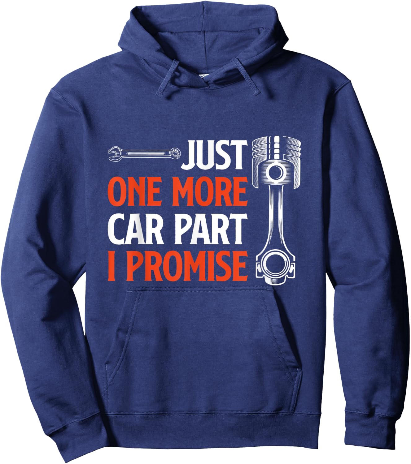 Just One More Car Part I Promise - Car Enthusiast Gift Small Hoodie - Hoodie | Navy