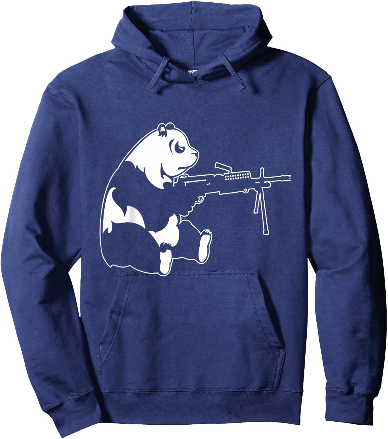 Panda Machine Gun Hoodie - Hoodie | Navy
