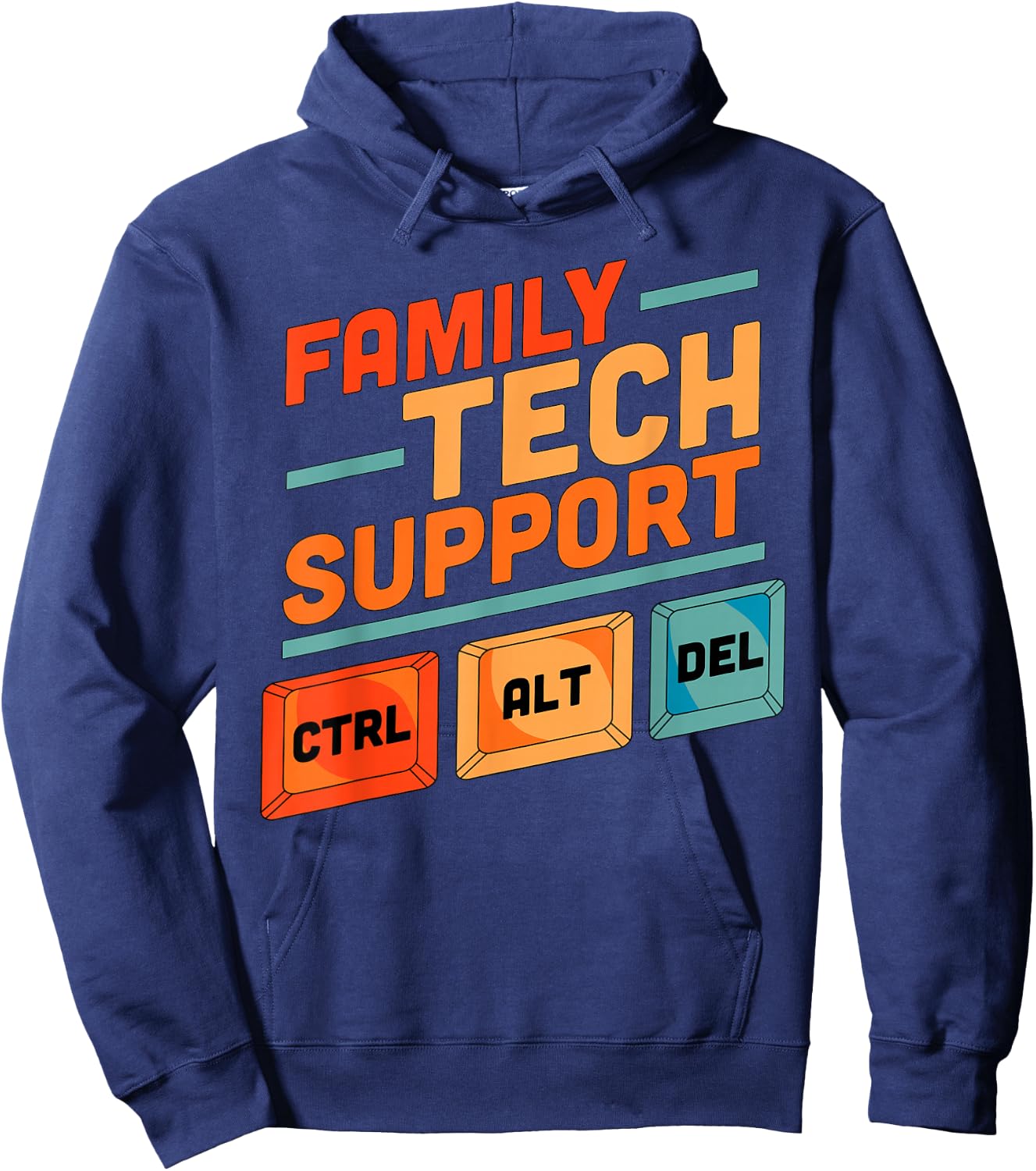 Family Tech Support Ctrl + Alt + Del Control Alt Delete Hoodie - Hoodie | Navy