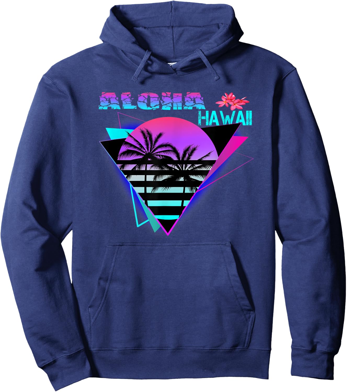 Aloha Hawaii Island Palm Beach Women Kids Hoodie - Hoodie | Navy