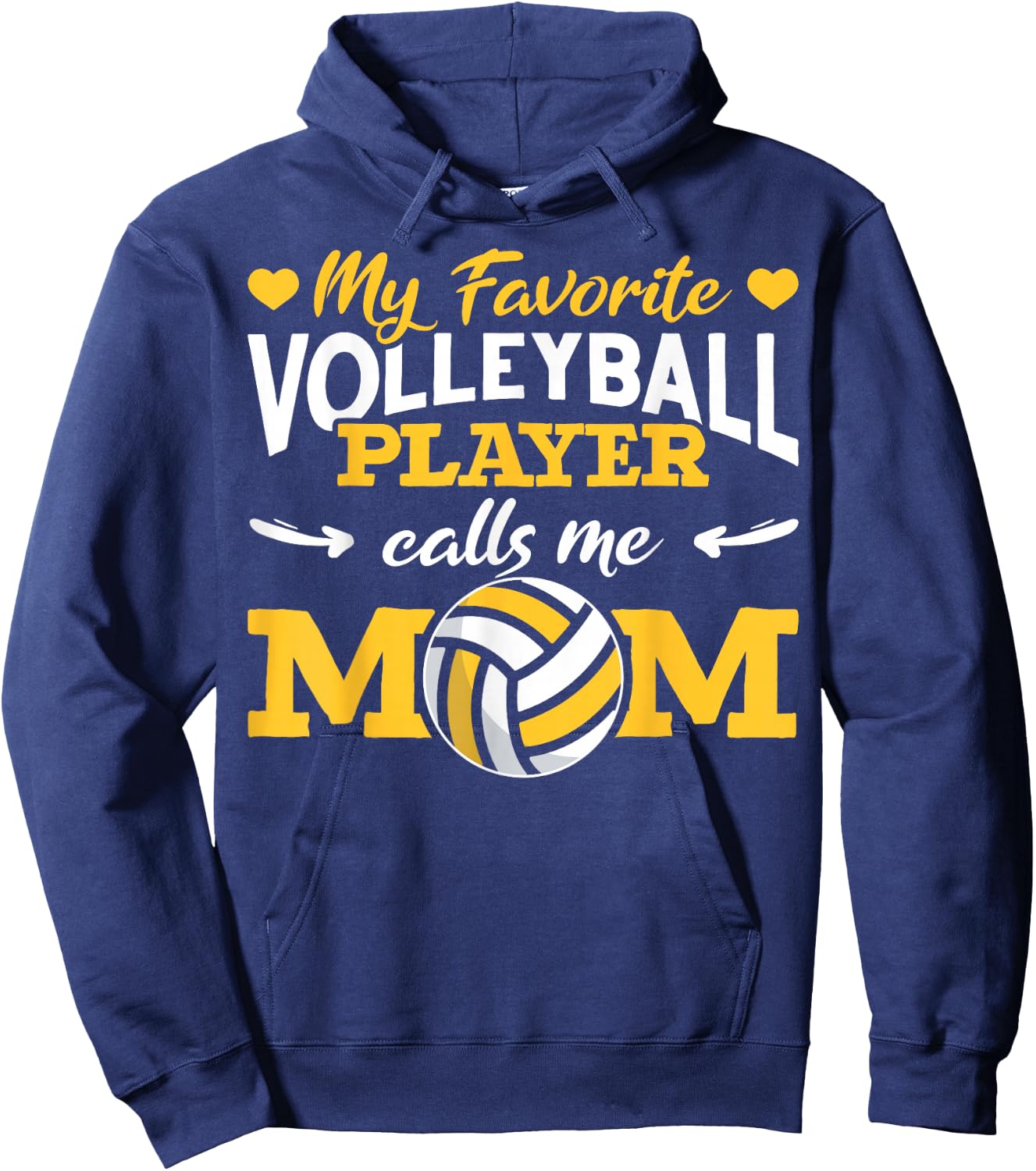 Volleyball Moms Volleyball Mom Life Hoodie - Hoodie | Navy