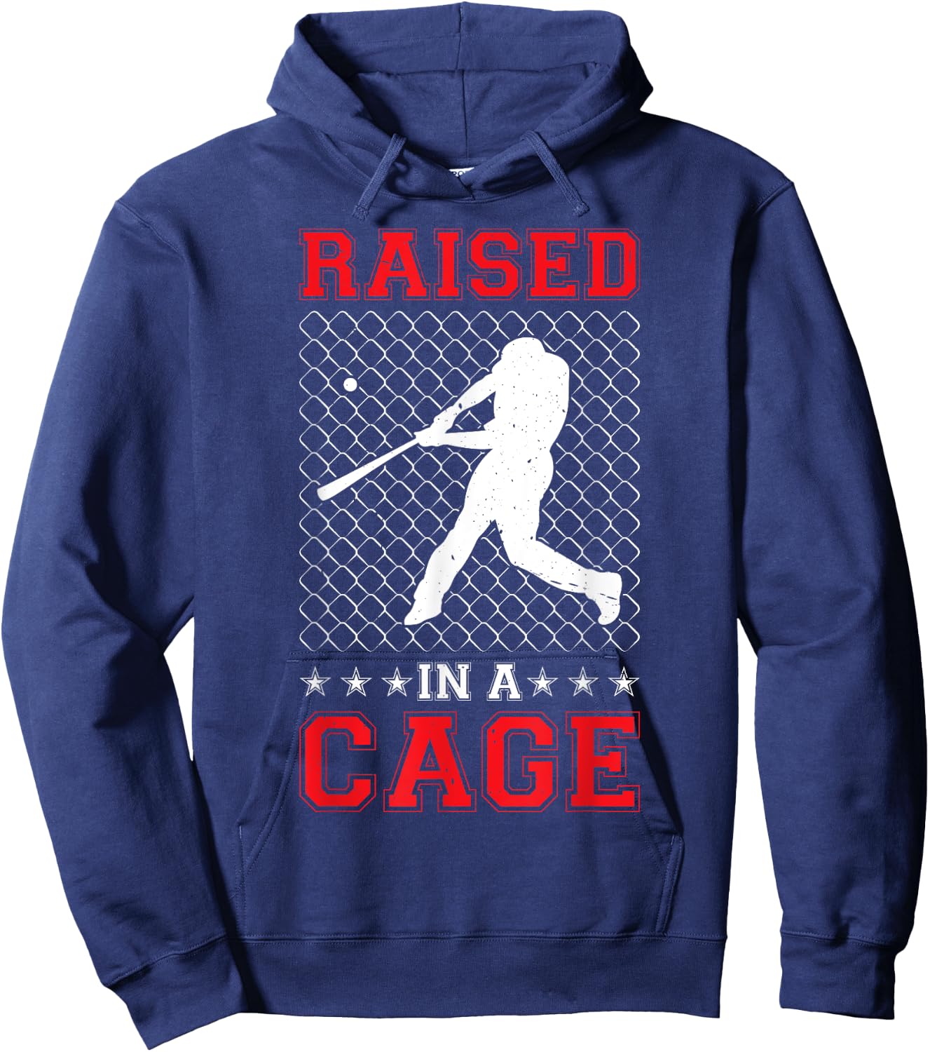 Raised In A Cage Hoodie - Hoodie | Navy
