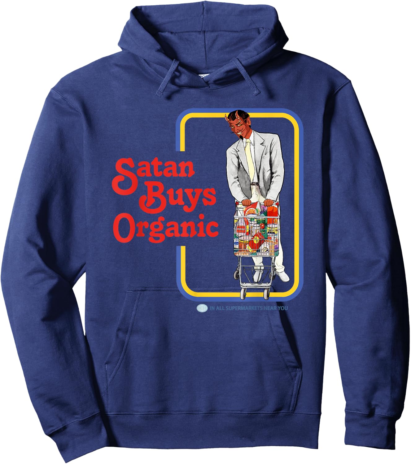 Satan Buys Organic Hoodie - Hoodie | Navy