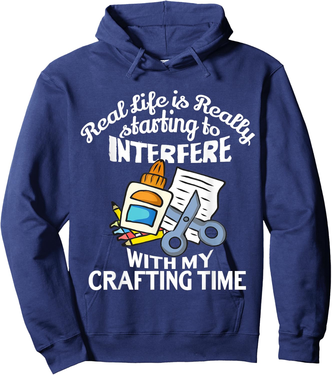 Crafting Gifts For The Women Girls Adults Crafters Crafter Hoodie - Hoodie | Navy