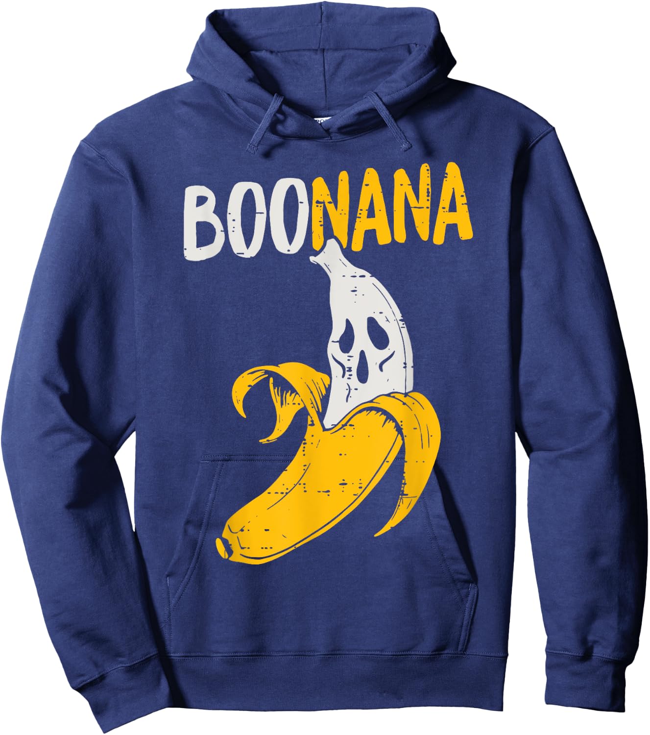Cute Ghost Banana Halloween Costume Funny Kids Women Boonana Hoodie - Hoodie | Navy
