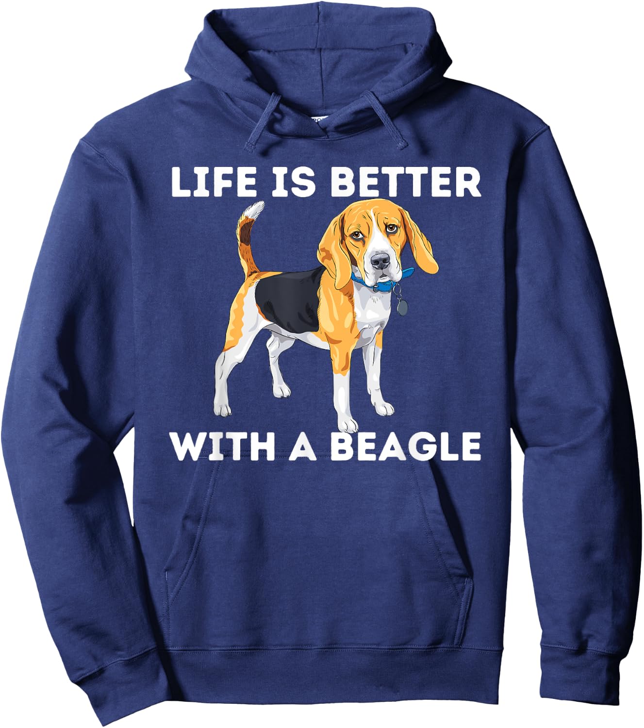 Life Is Better With A Beagle - Beagle Dog Lover Pet Owner Men Women Girls Kids Hoodie - Hoodie | Navy