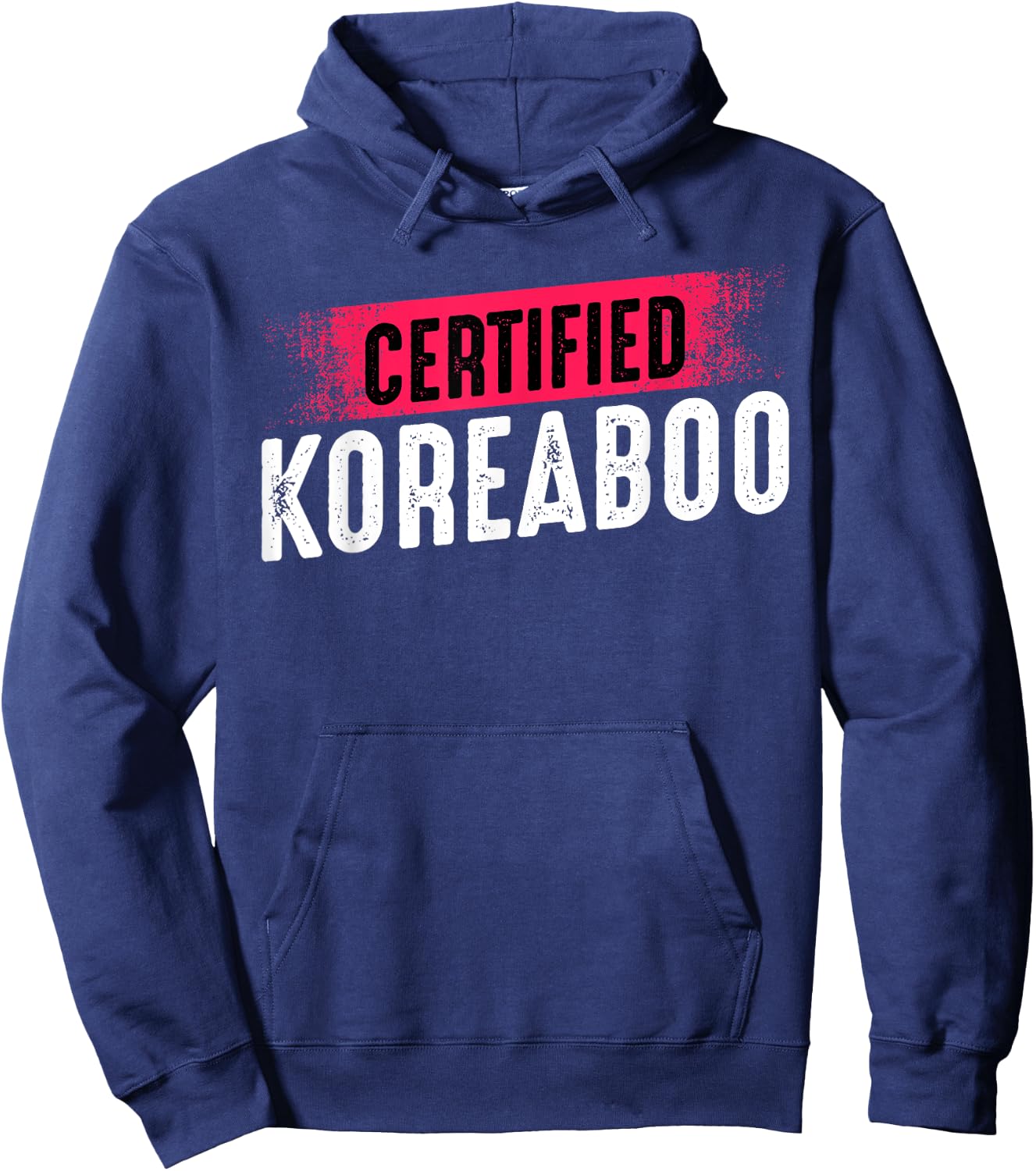 Certified Koreaboo Korean Music Pop Culture K-Pop Funny Hoodie - Hoodie | Navy