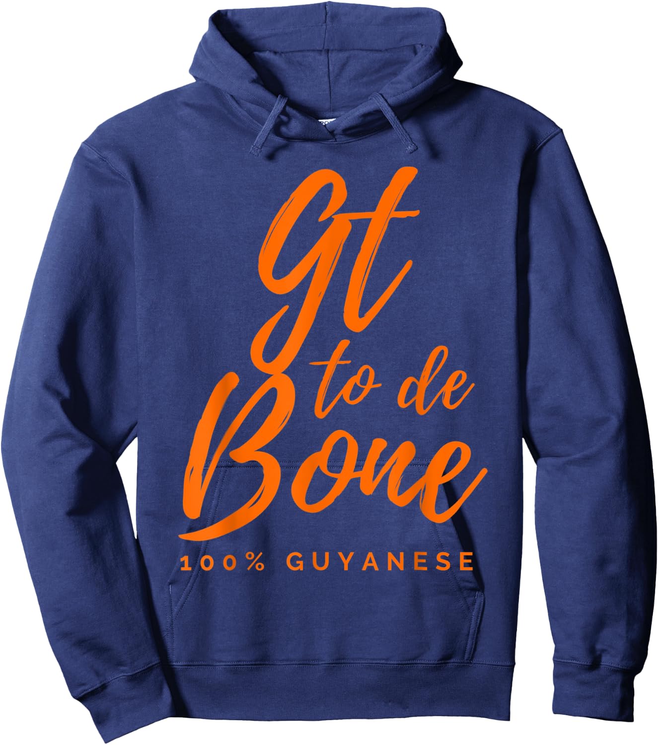 GT to de bone, Patriotic Guyanese Women Kids Men Hoodie - Hoodie | Navy