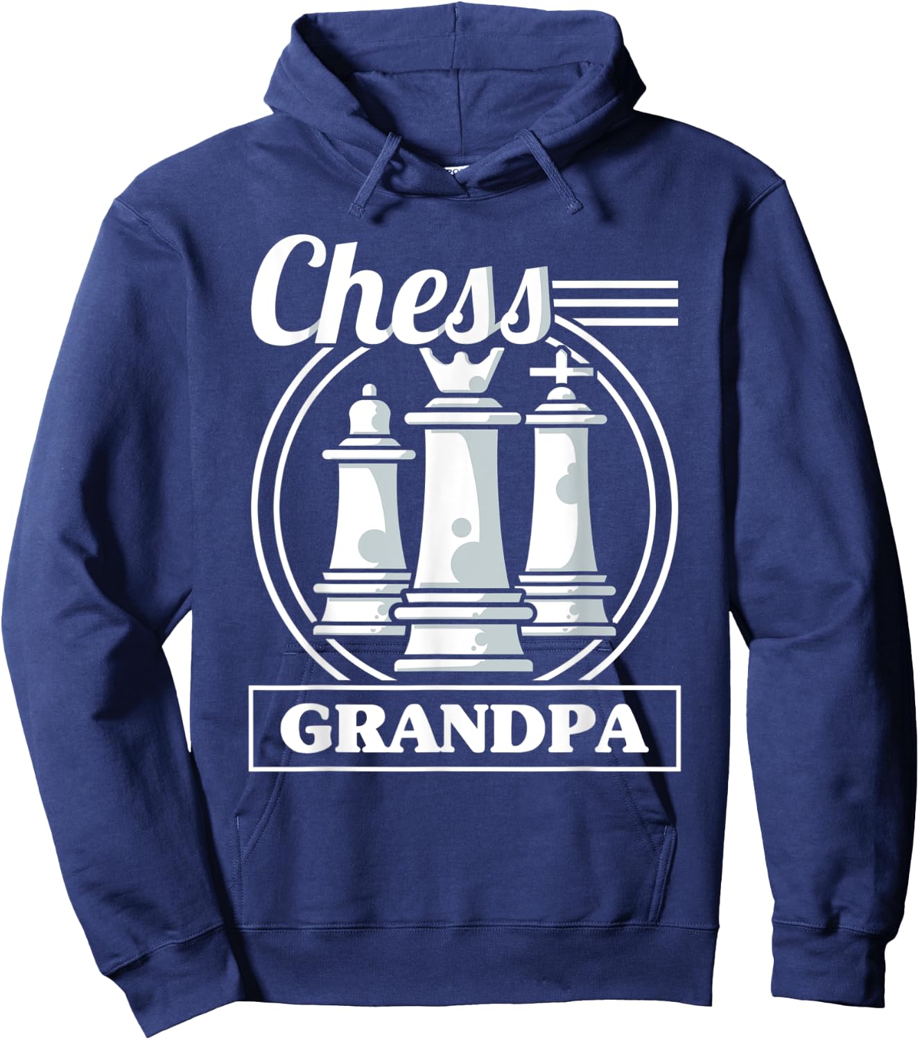 Chess Grandpa Chess Grandfather Funny Chess Player Hoodie - Hoodie | Navy
