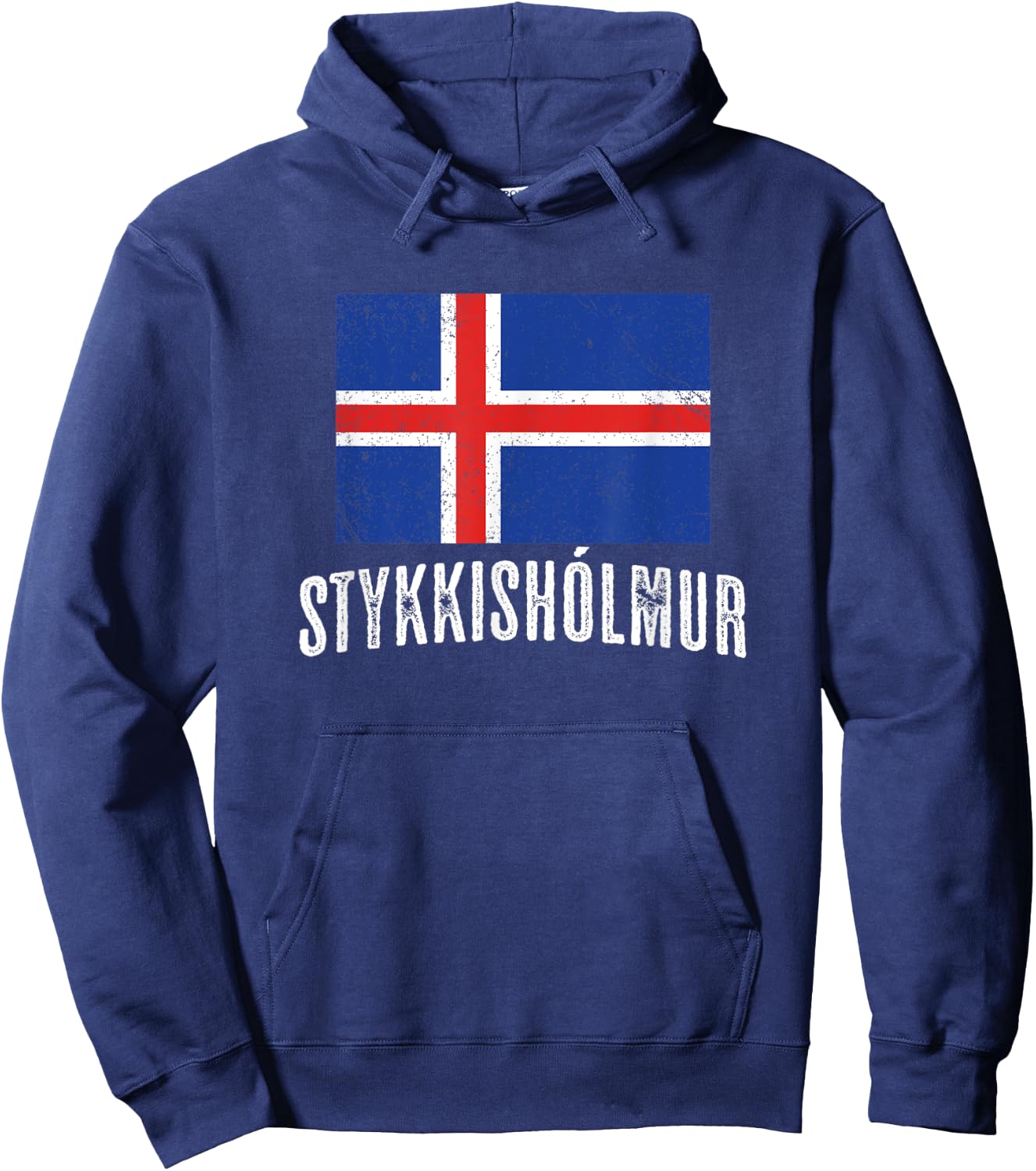 City of Stykkishólmur ICELAND | Icelandic Flag Novelty Merch Hoodie - Hoodie | Navy
