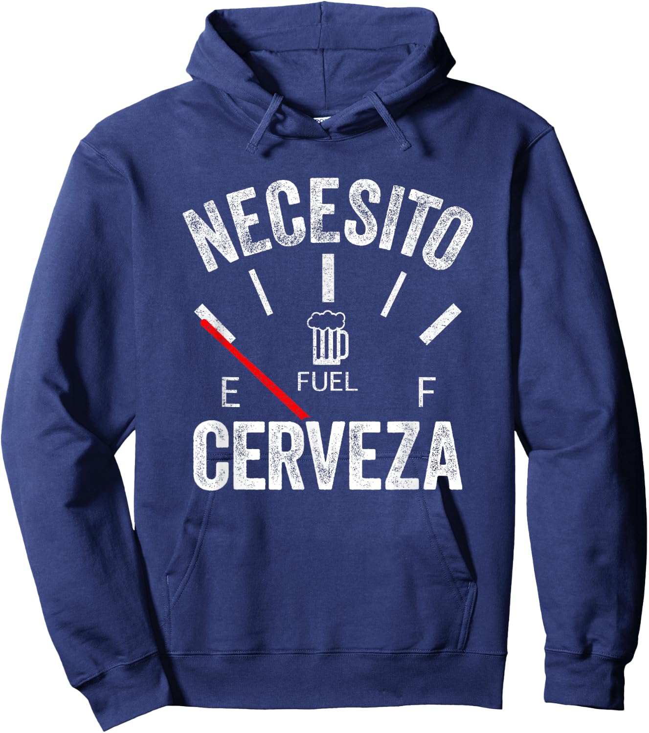 Cerveza Por Favor Necesito Cerveza Funny I Need Beer Hoodie - Hoodie | Navy