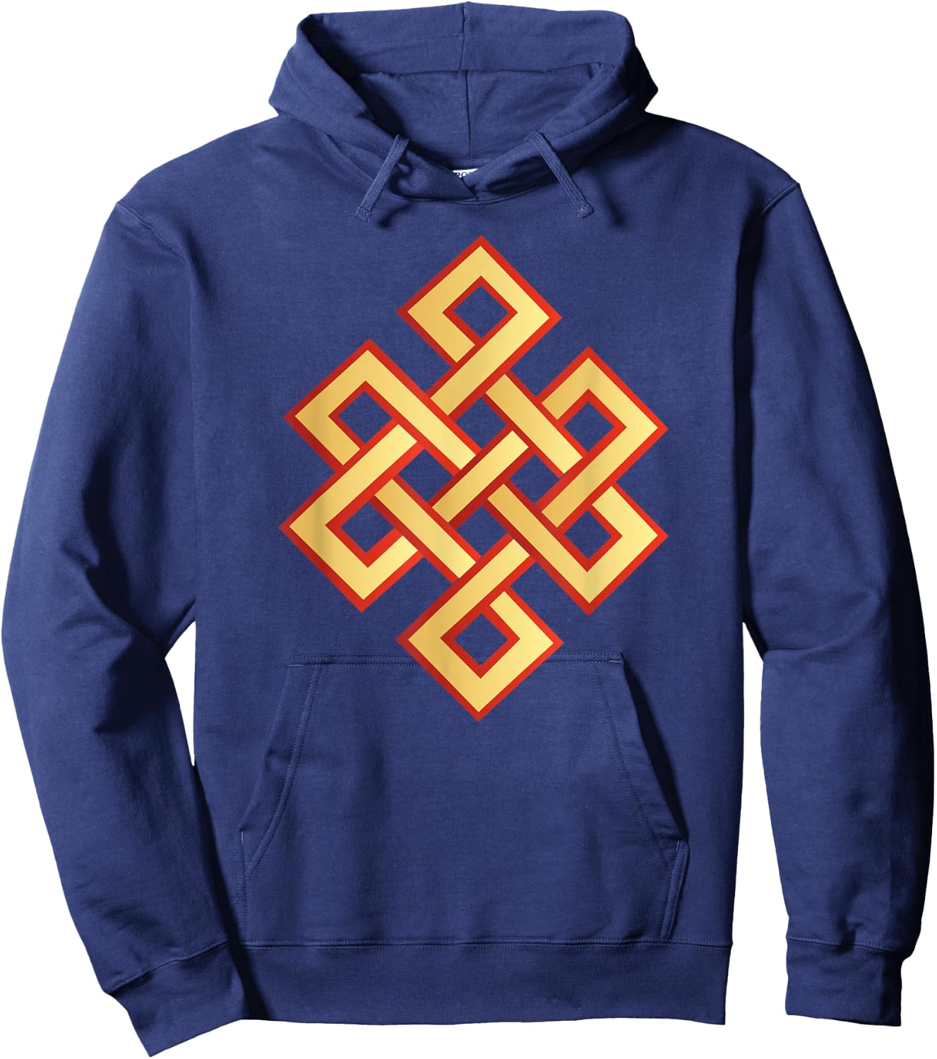 Endless Knot Eternal Knot Buddhism Jainism Wisdom Cycle Hoodie - Hoodie | Navy