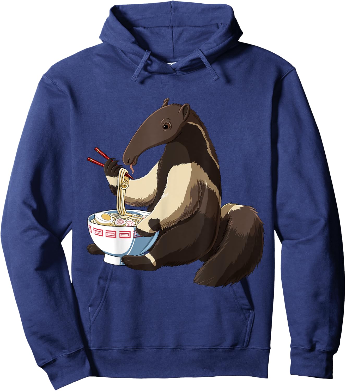 Funny Anteater Gifts Anime Cartoon Anteater , Black, Small Hoodie - Hoodie | Navy