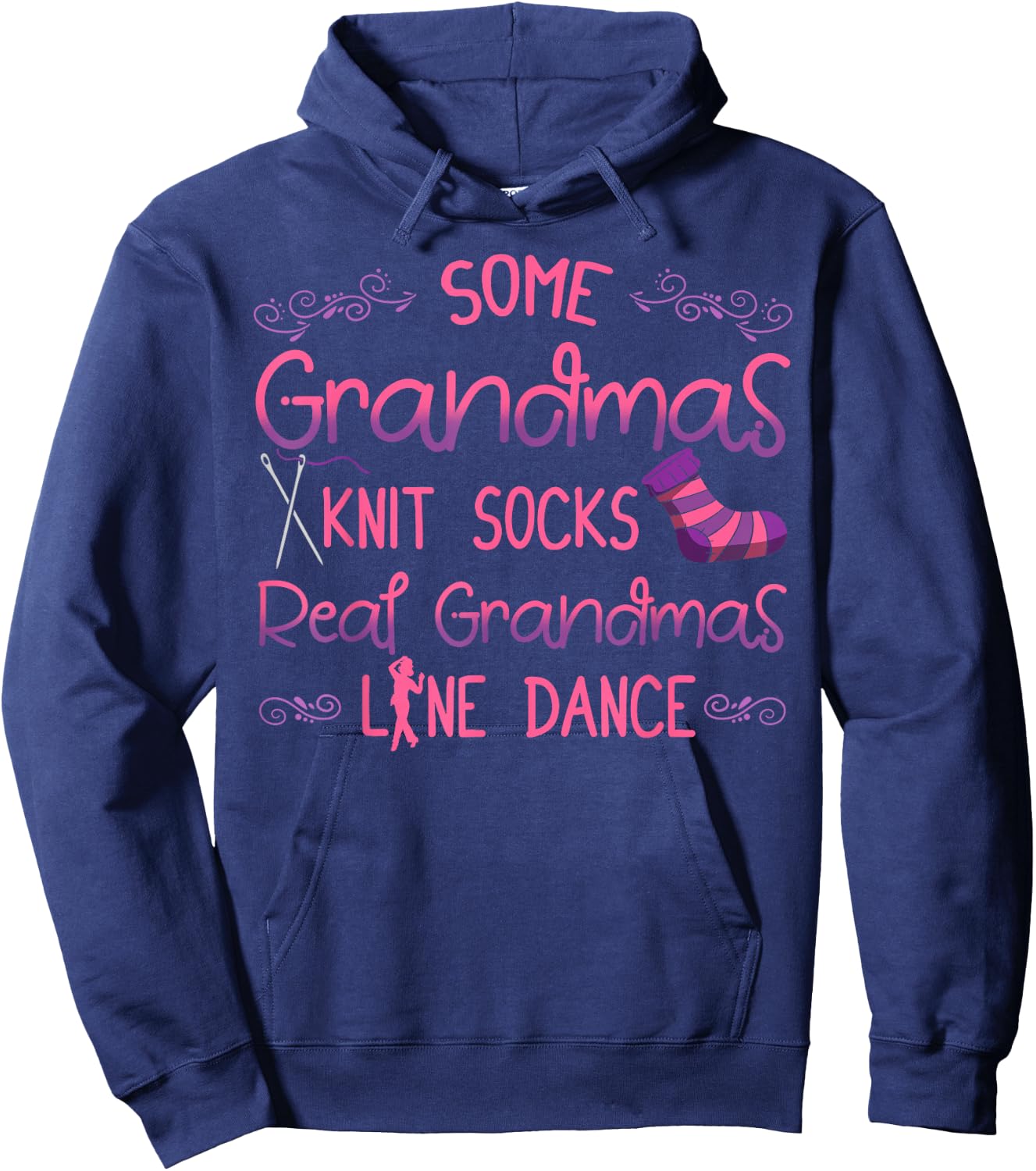 Line Dancing Choreographed Dancer Grandma Dance Teacher Gift Hoodie - Hoodie | Navy