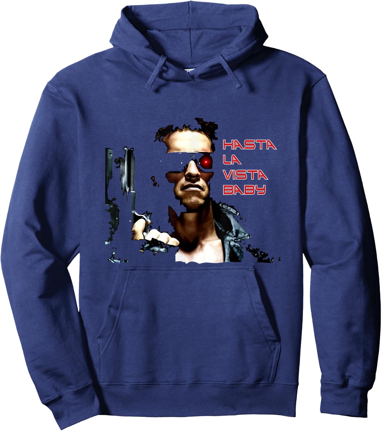 Hasta La Vista Baby Hoodie - Hoodie | Navy