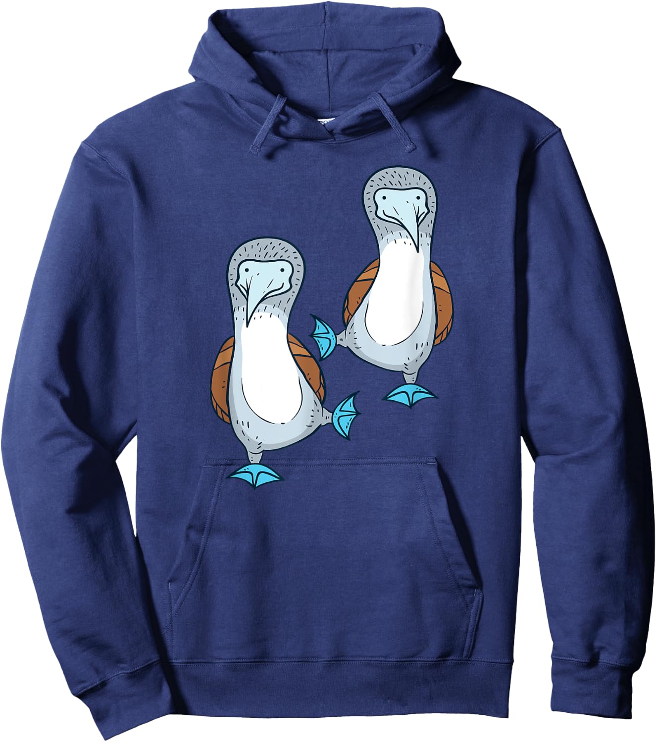 Dancing Sea Bird Fancy Blue Foot Booby - Funny Ornithology Hoodie - Hoodie | Navy