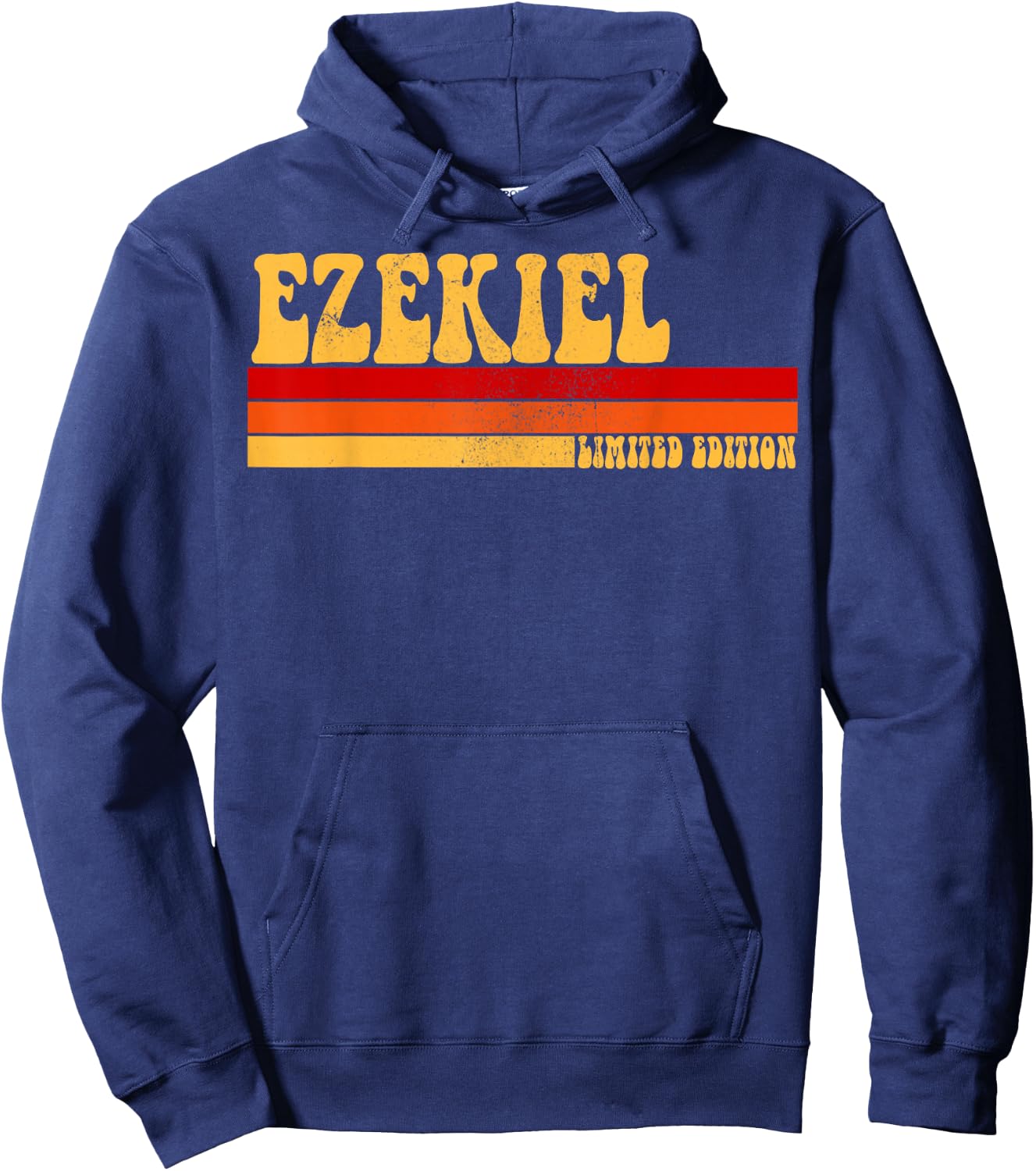 EZEKIEL Name Personalized Idea Men Retro Vintage EZEKIEL Hoodie - Hoodie | Navy