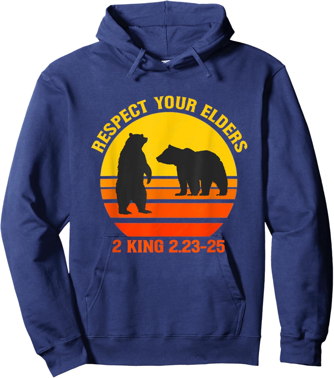 Respect Your Elders Bears shirt For Man And Women Hoodie - Hoodie | Navy