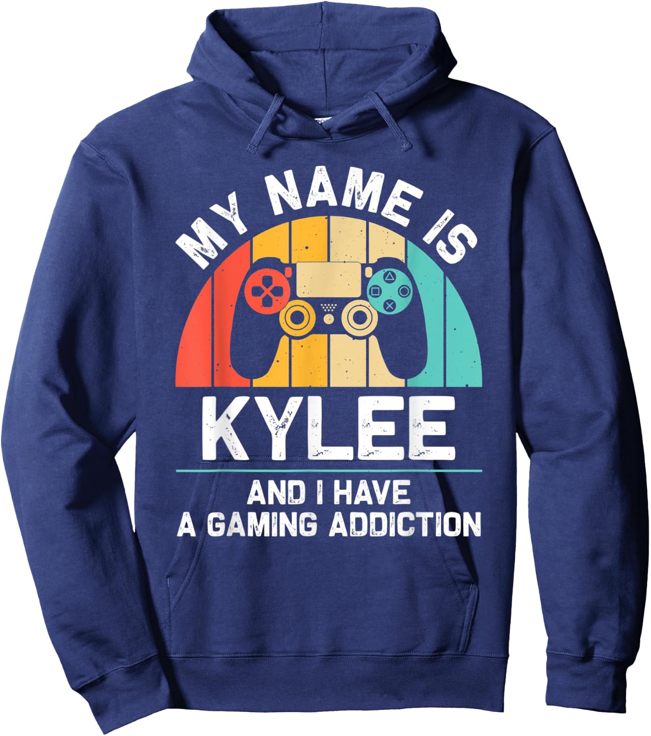KYLEE Gift Name Personalized Funny Gaming Geek Birthday Hoodie - Hoodie | Navy