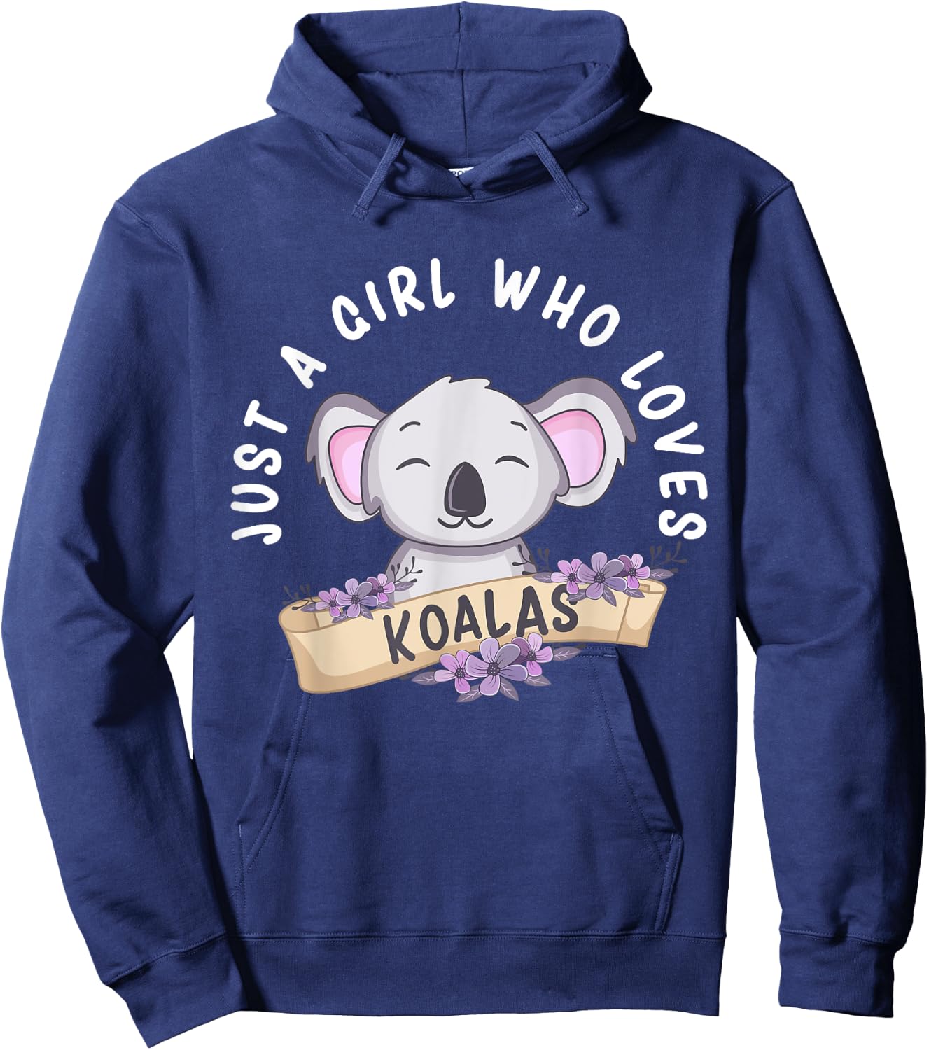 Just A Girl Who Loves Koalas Funny Koala Bear Costume Hoodie - Hoodie | Navy