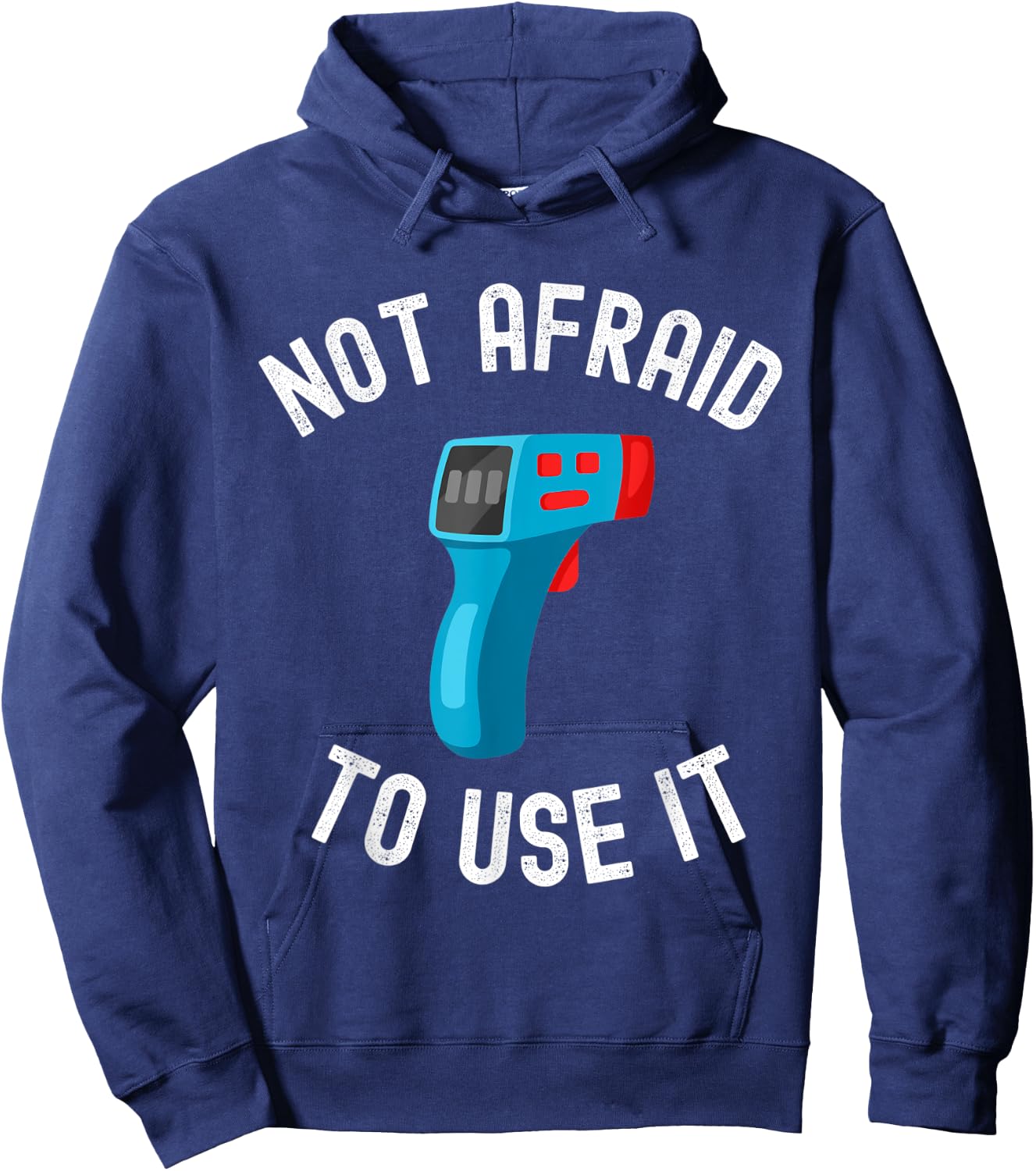 Funny Thermometer Checkpoint Humor for Temperature Check Hoodie - Hoodie | Navy