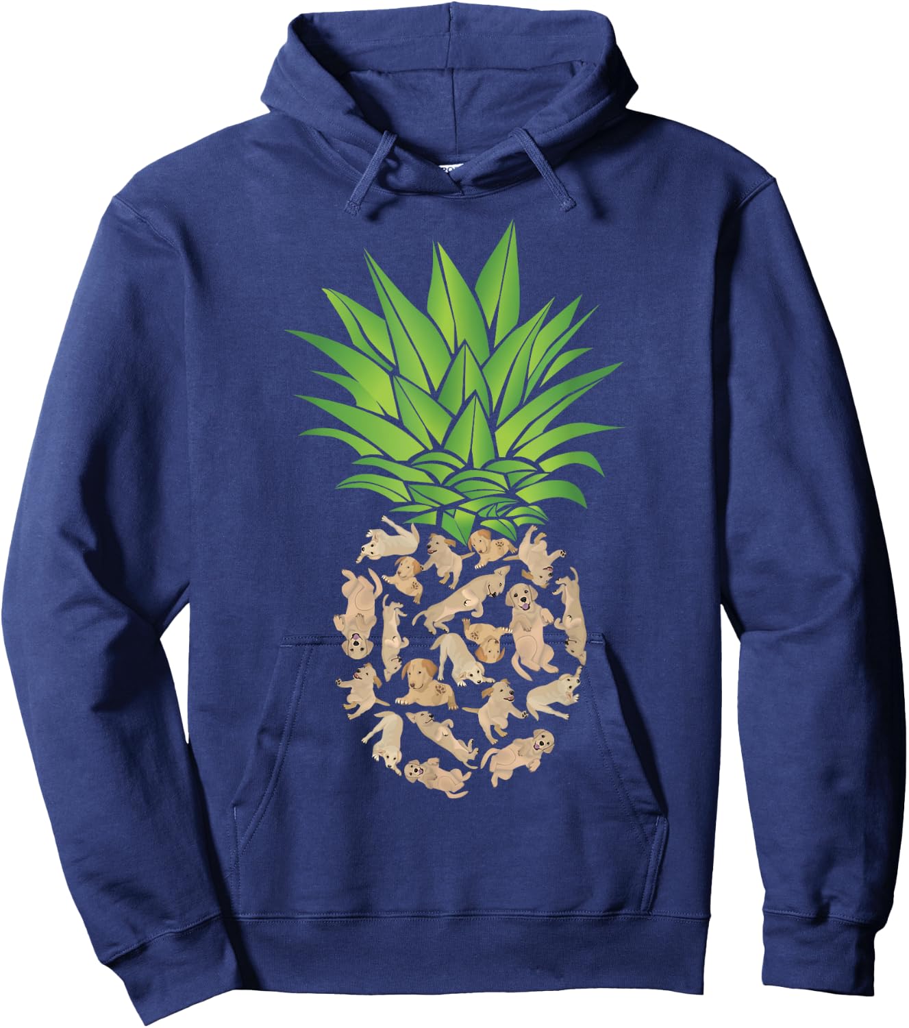 Gift Labrador Retriever Owner Dog Lover Pineapple Men Women Hoodie - Hoodie | Navy