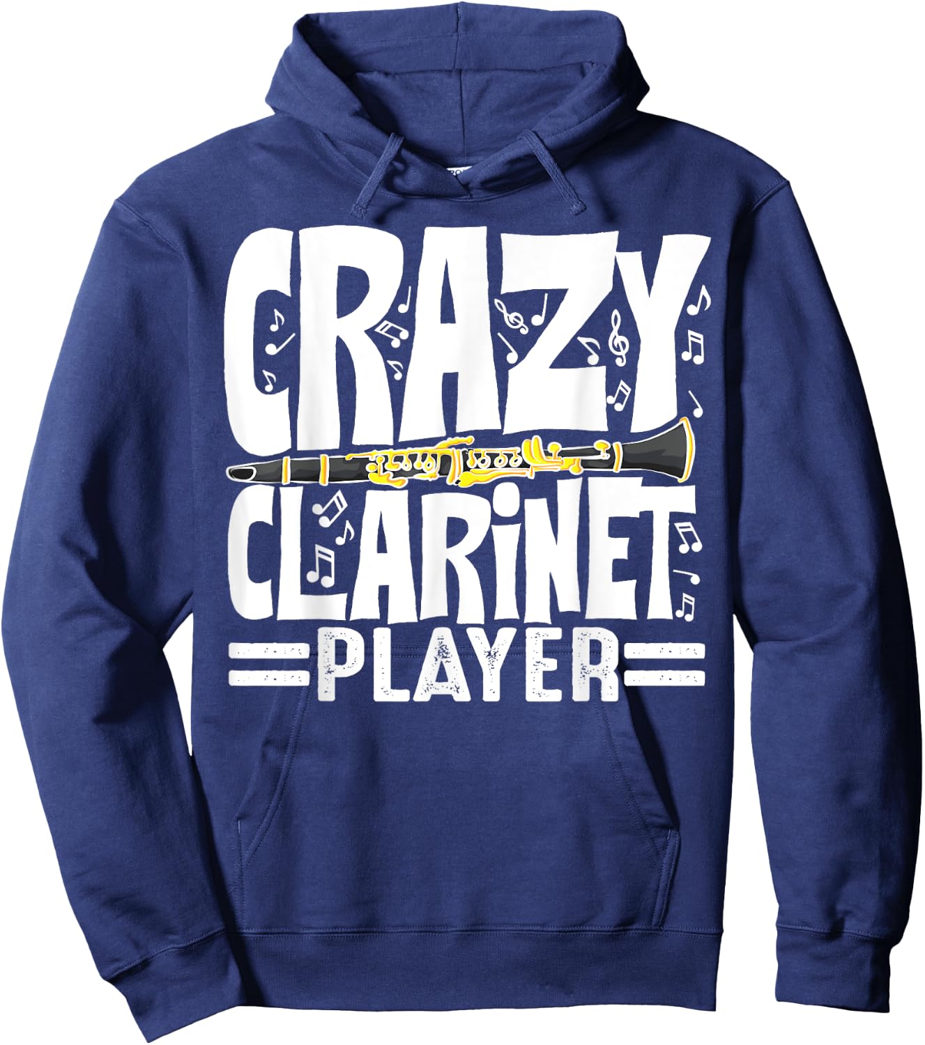 Funny Crazy Clarinet Player Gift Clarinetist Men Women Hoodie - Hoodie | Navy