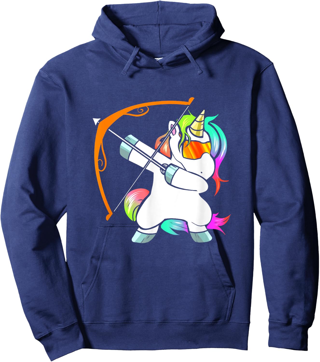 Archery Unicorn for Kids Archer with Bow and Arrow Kid Hoodie - Hoodie | Navy