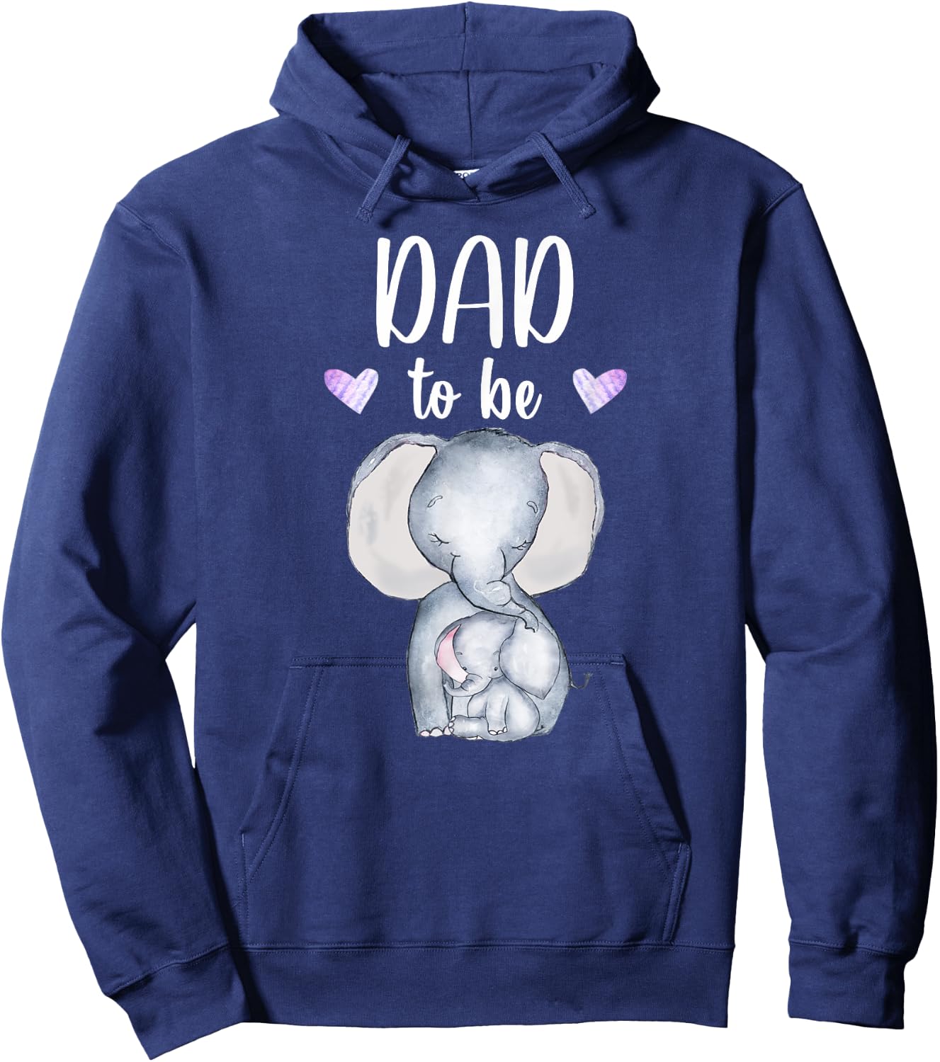 Dad To Be Elephant Baby Shower Future Dad Hoodie - Hoodie | Navy