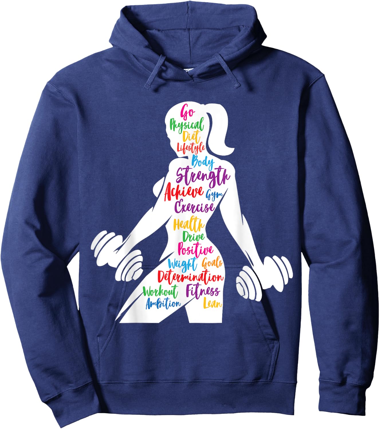 Women Gym Motivation Workout Motivational Fitness Lover Gift Hoodie - Hoodie | Navy