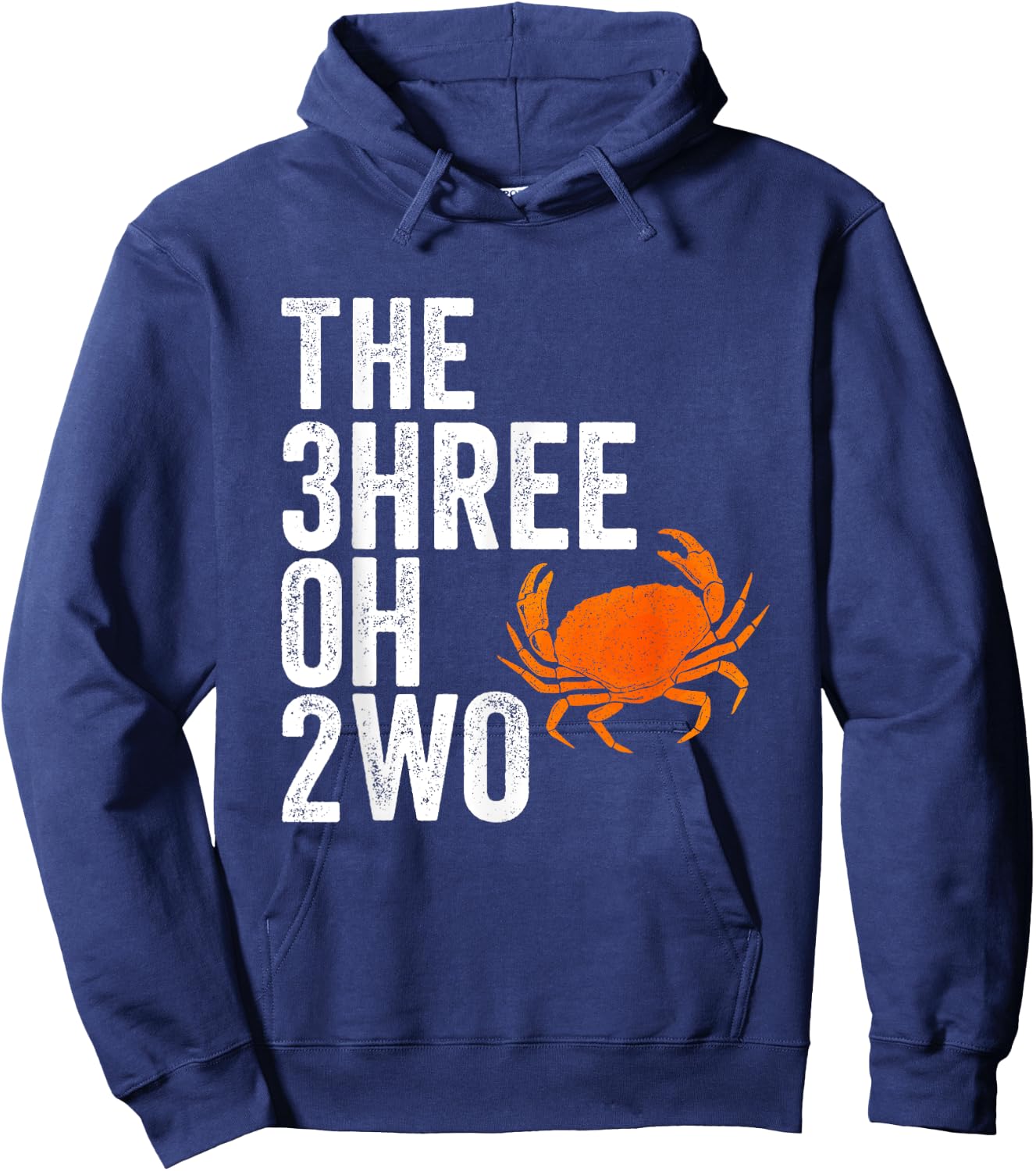 The 302 Delaware Crab Telephone Area Code Bay Crabbing Gift Hoodie - Hoodie | Navy