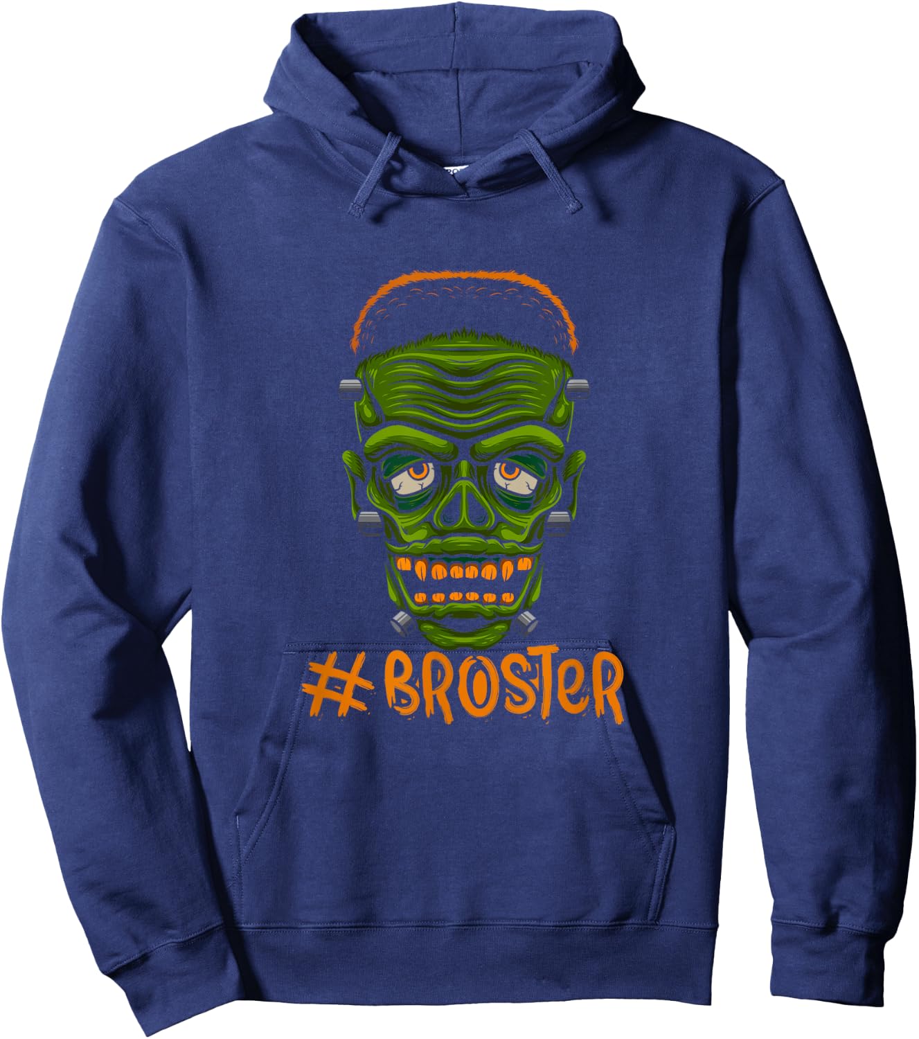 Monster Skull Broster Brother Halloween Costume Zombie Hoodie - Hoodie | Navy