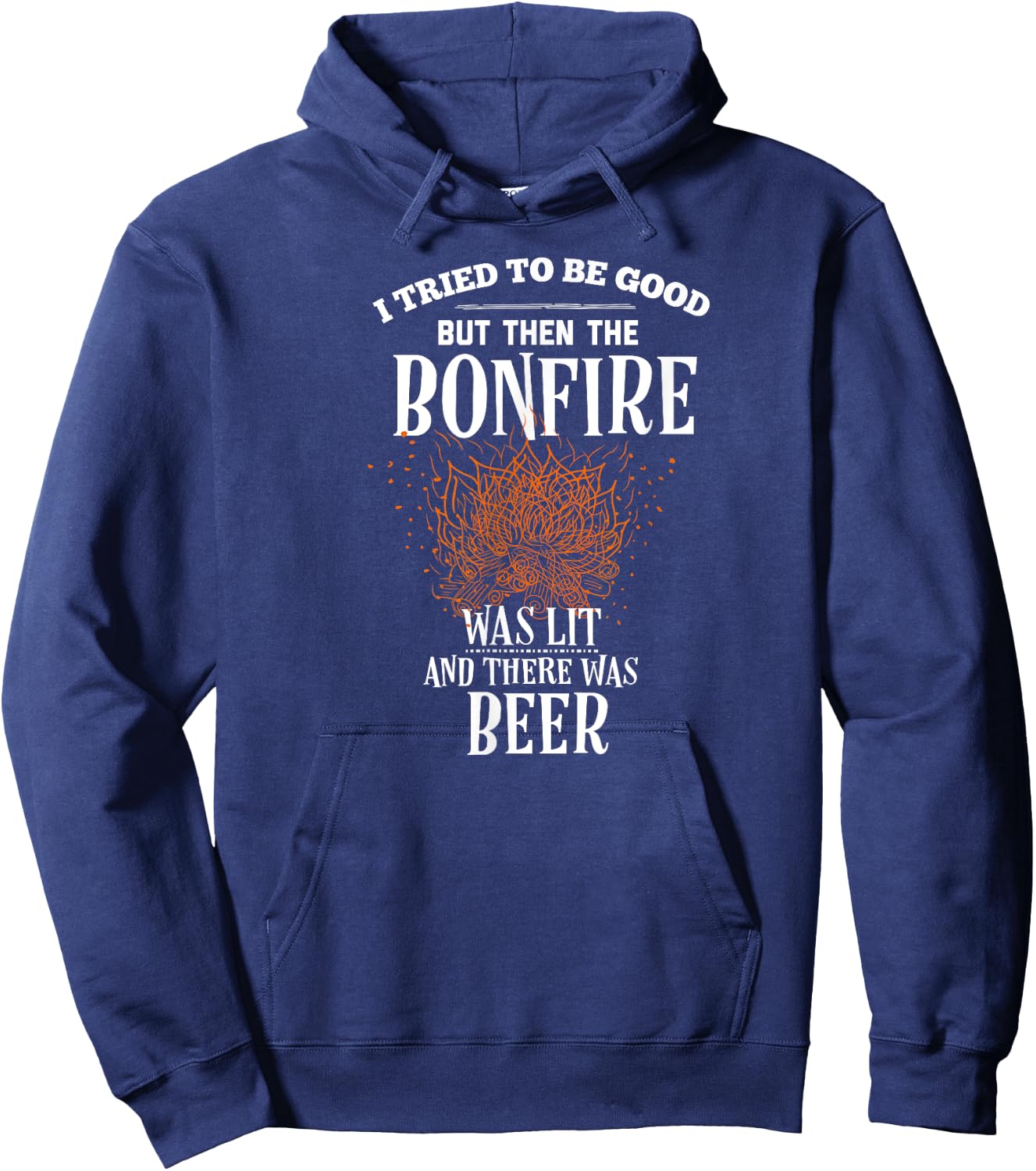 Funny Bonfire Beer Gifts Hoodie - Hoodie | Navy