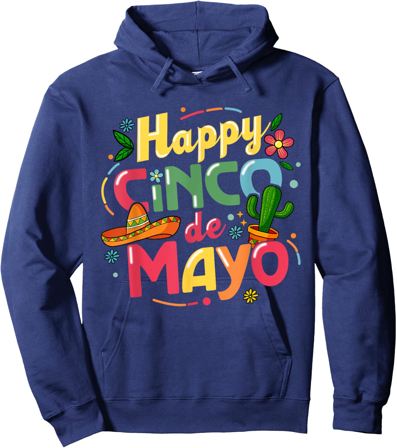 Funny Cinco De Mayo Shirt Lets Fiesta Squad 5 De Mayo Hoodie - Hoodie | Navy