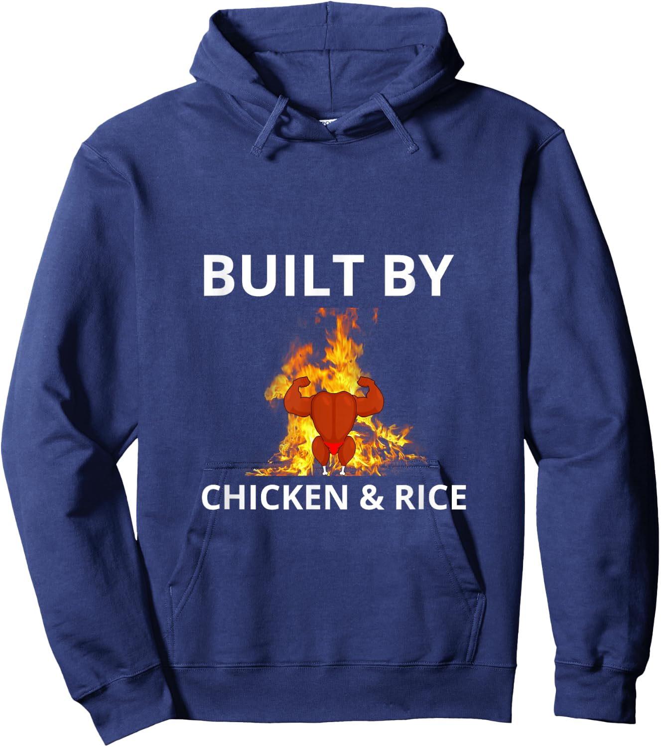 Chicken and rice gymbro Hoodie - Hoodie | Navy