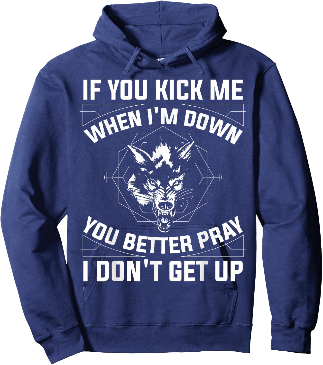If You Kick Me When I'm Down Hoodie - Hoodie | Navy