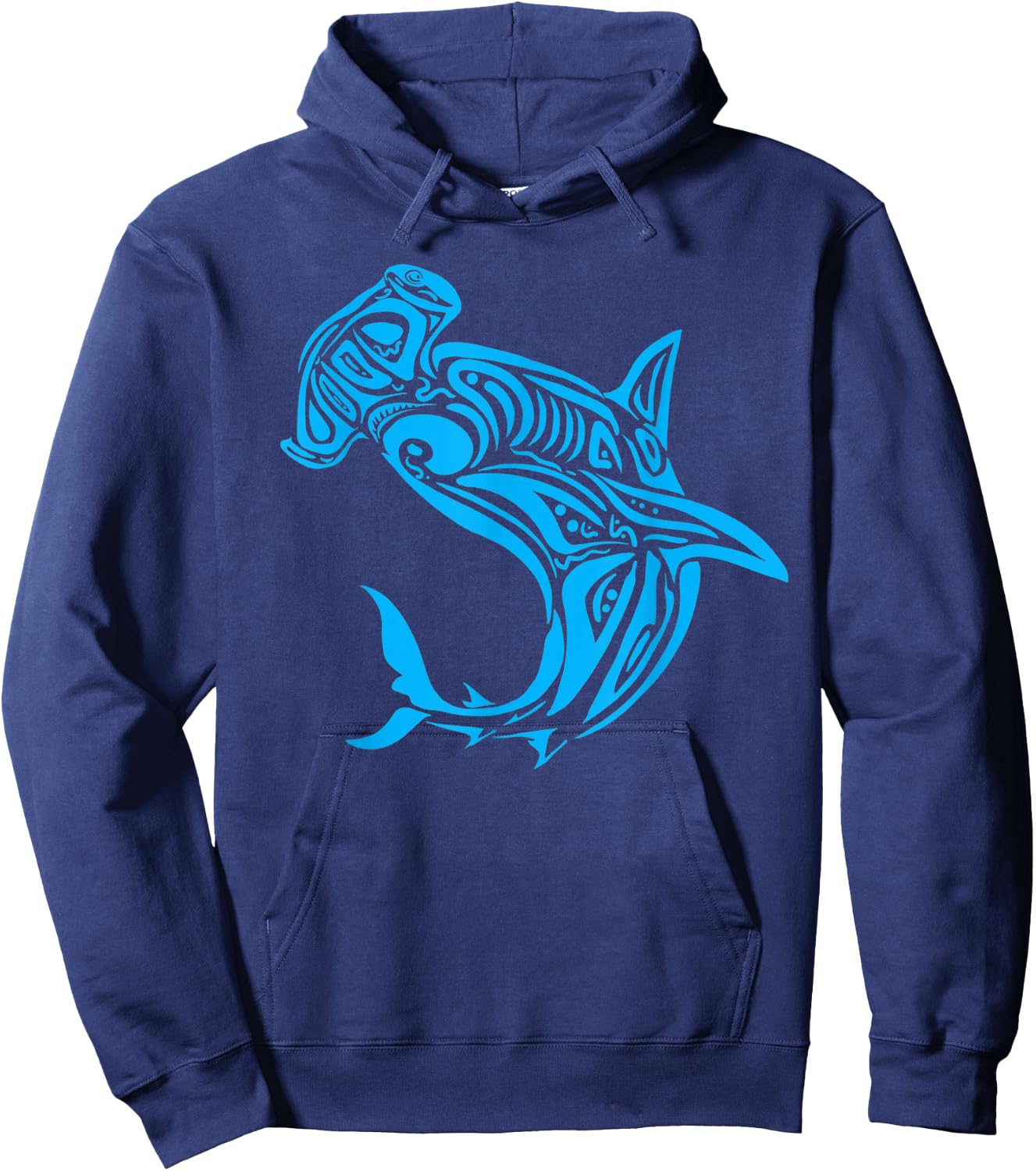 Tribal Shark Shirt - Maori Shirt - Hawaiian Tribal Hoodie - Hoodie | Navy